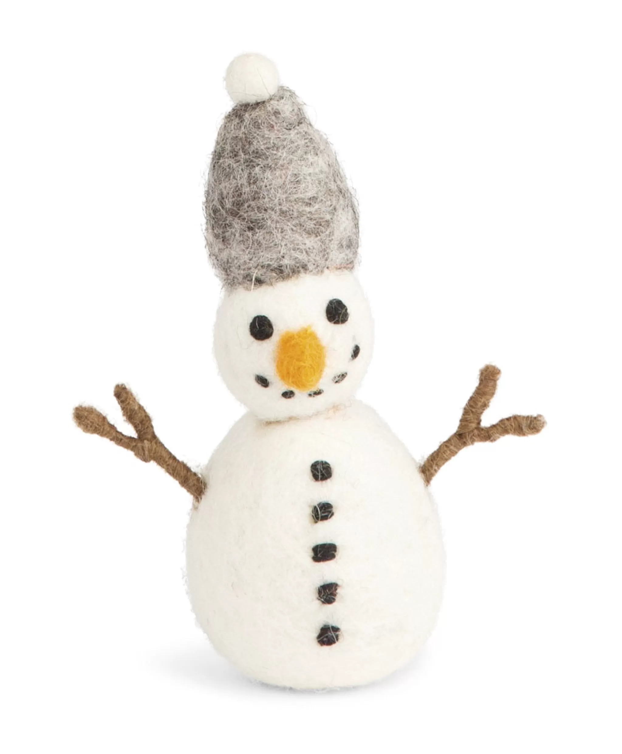 En Gry & Sif Christmas Figurine - Snowman (Grey) - Small