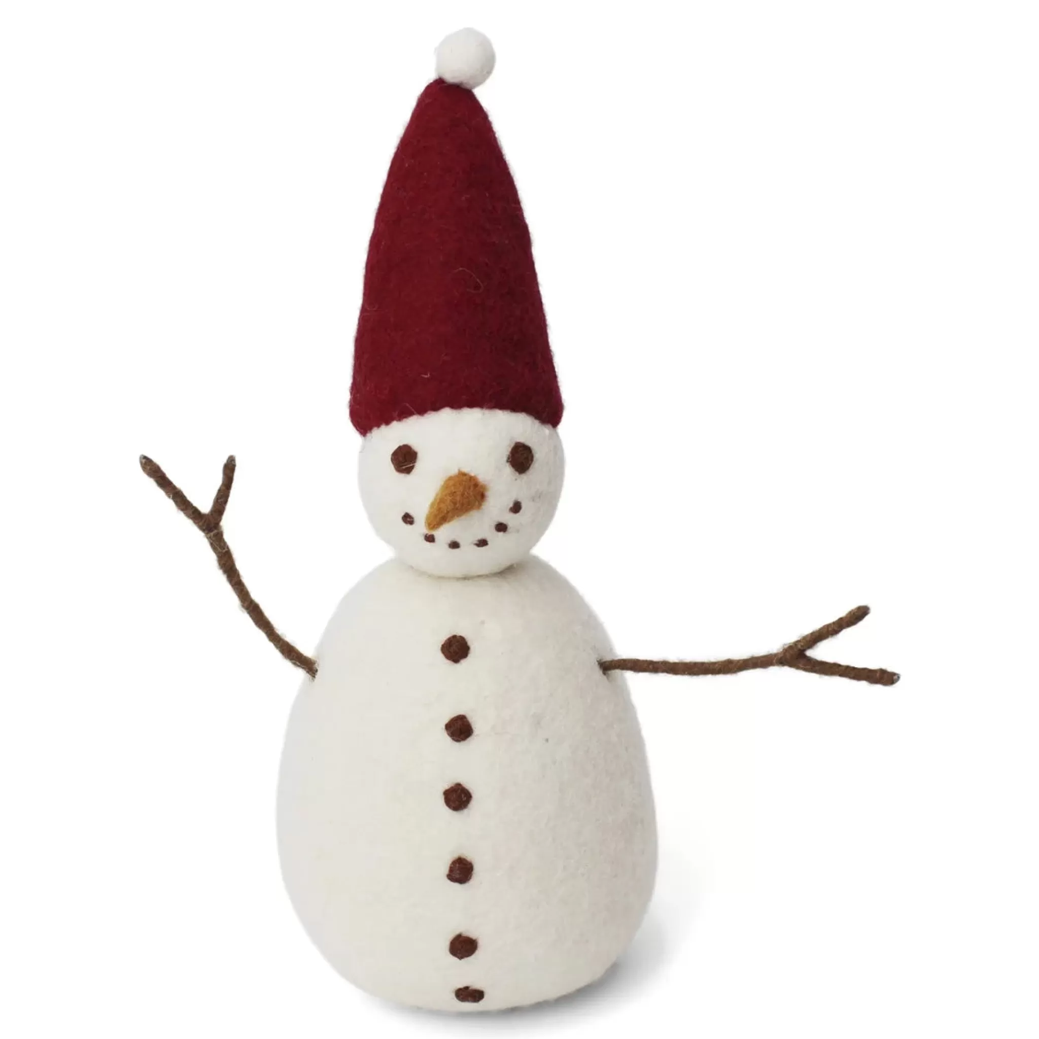 En Gry & Sif Christmas Figurine - Snowman (Red) - Large