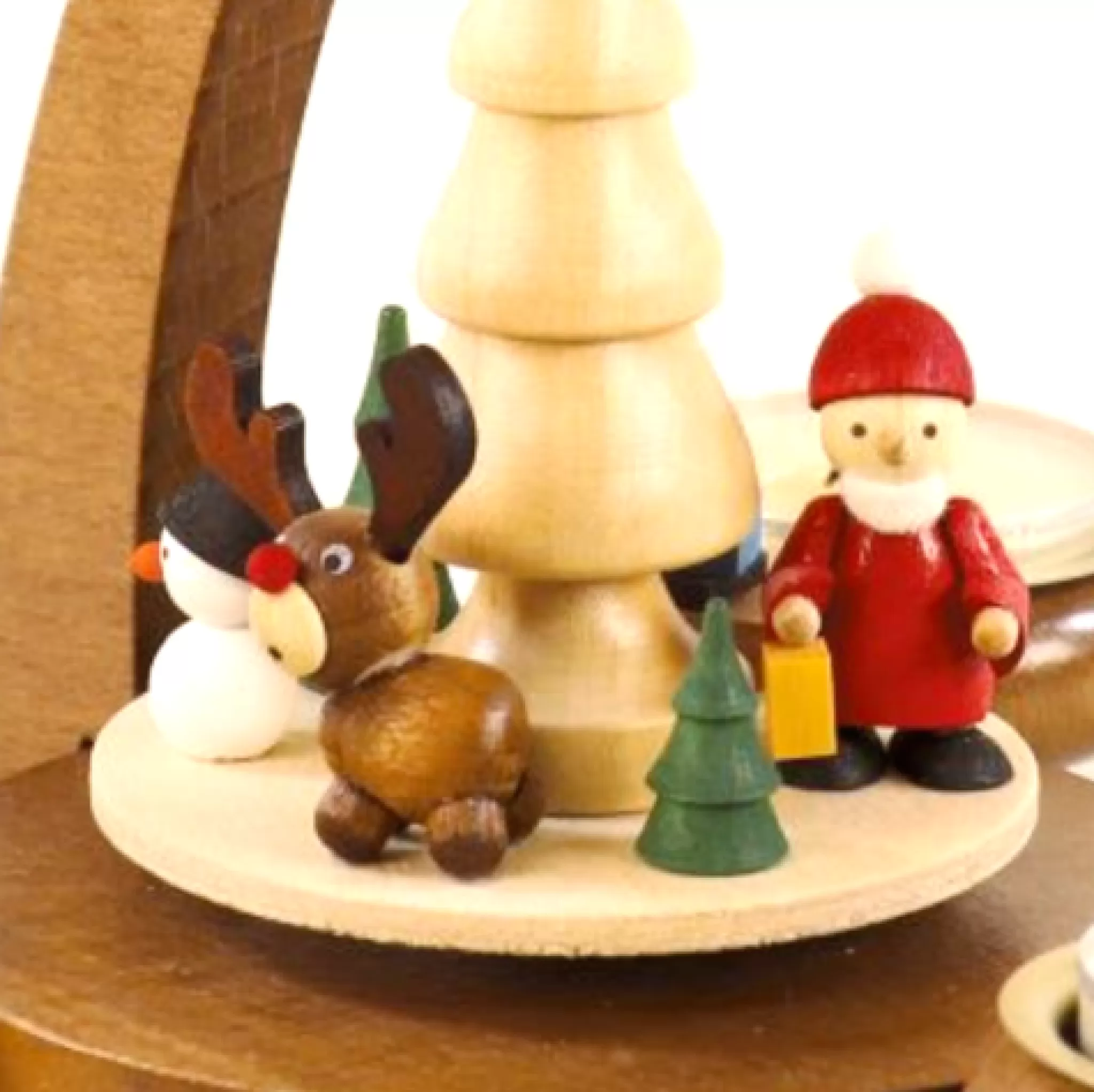 Paul Ullrich Christmas Pyramid (Medium)- Santa, Snowman And Reindeer