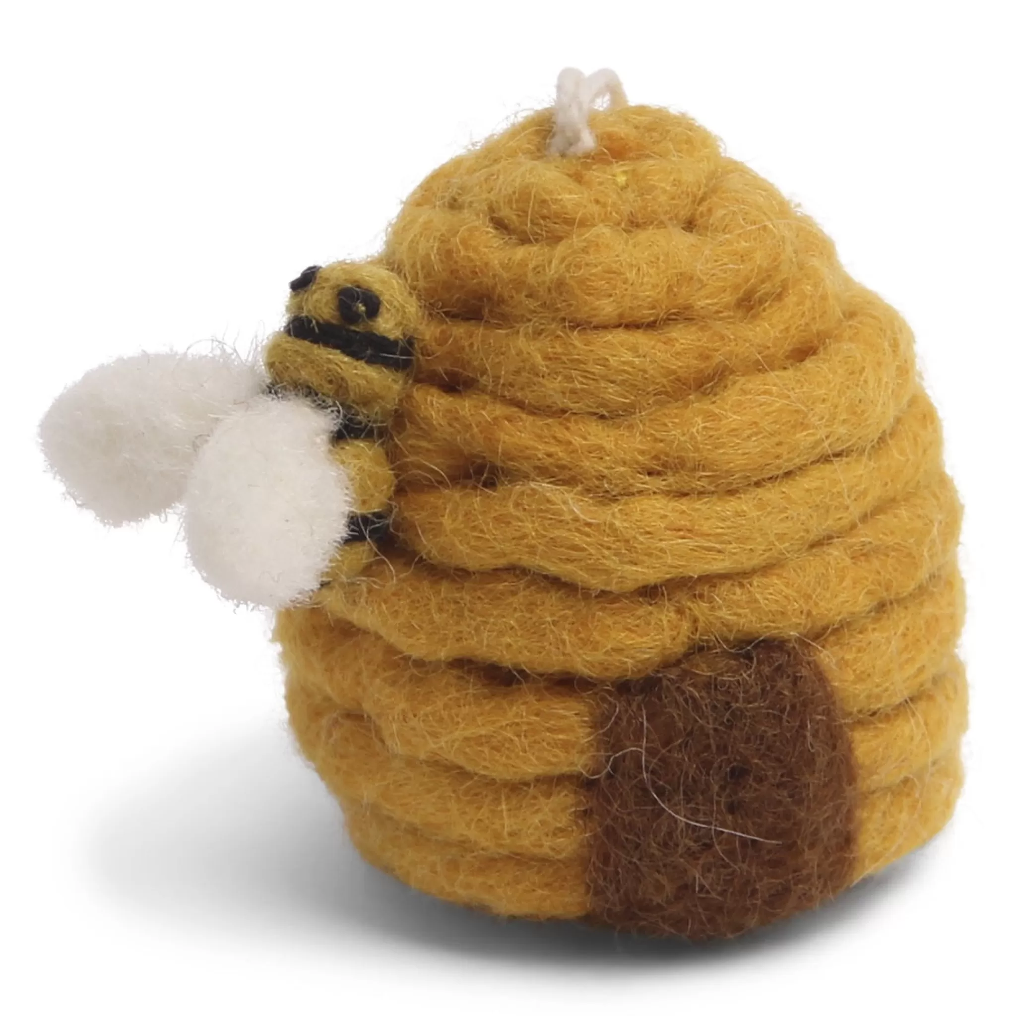 En Gry & Sif Felt Christmas Tree Decoration - Honey Beehive
