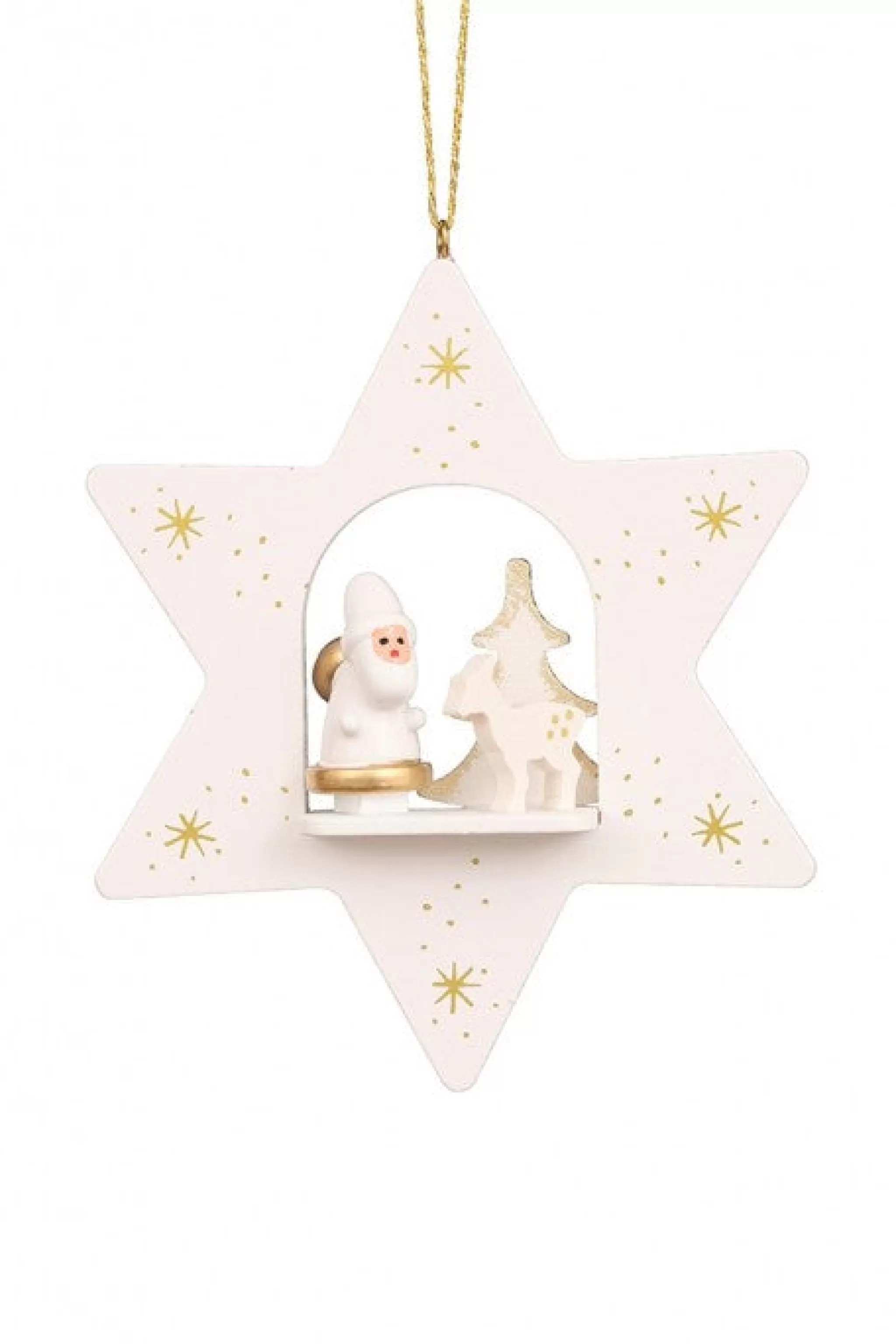 Christian Ulbricht Gilt Star - Santa - Christmas Tree Decoration