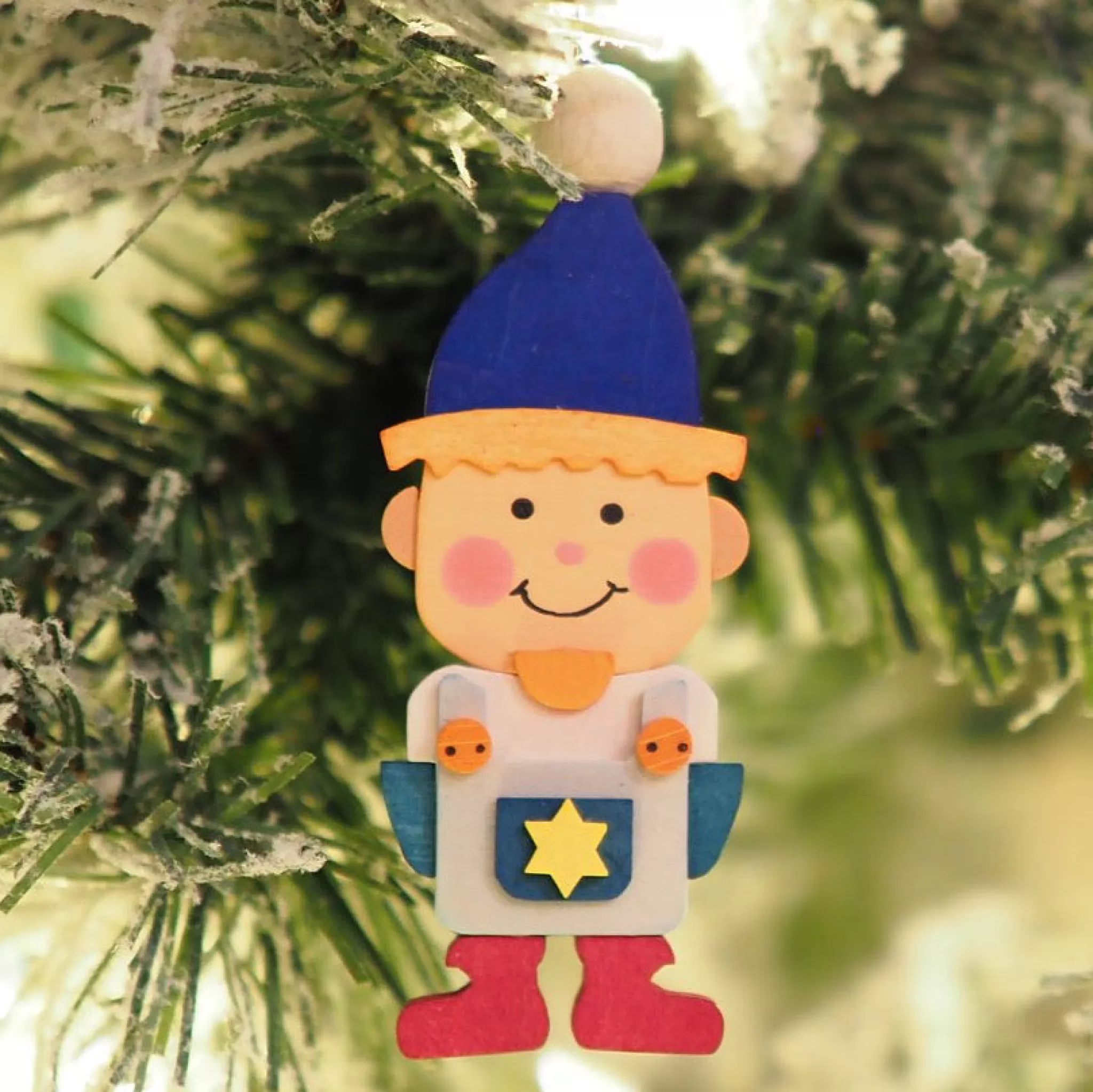 Graupner Gnome Children (Girl In Green) - Christmas Tree Decoration