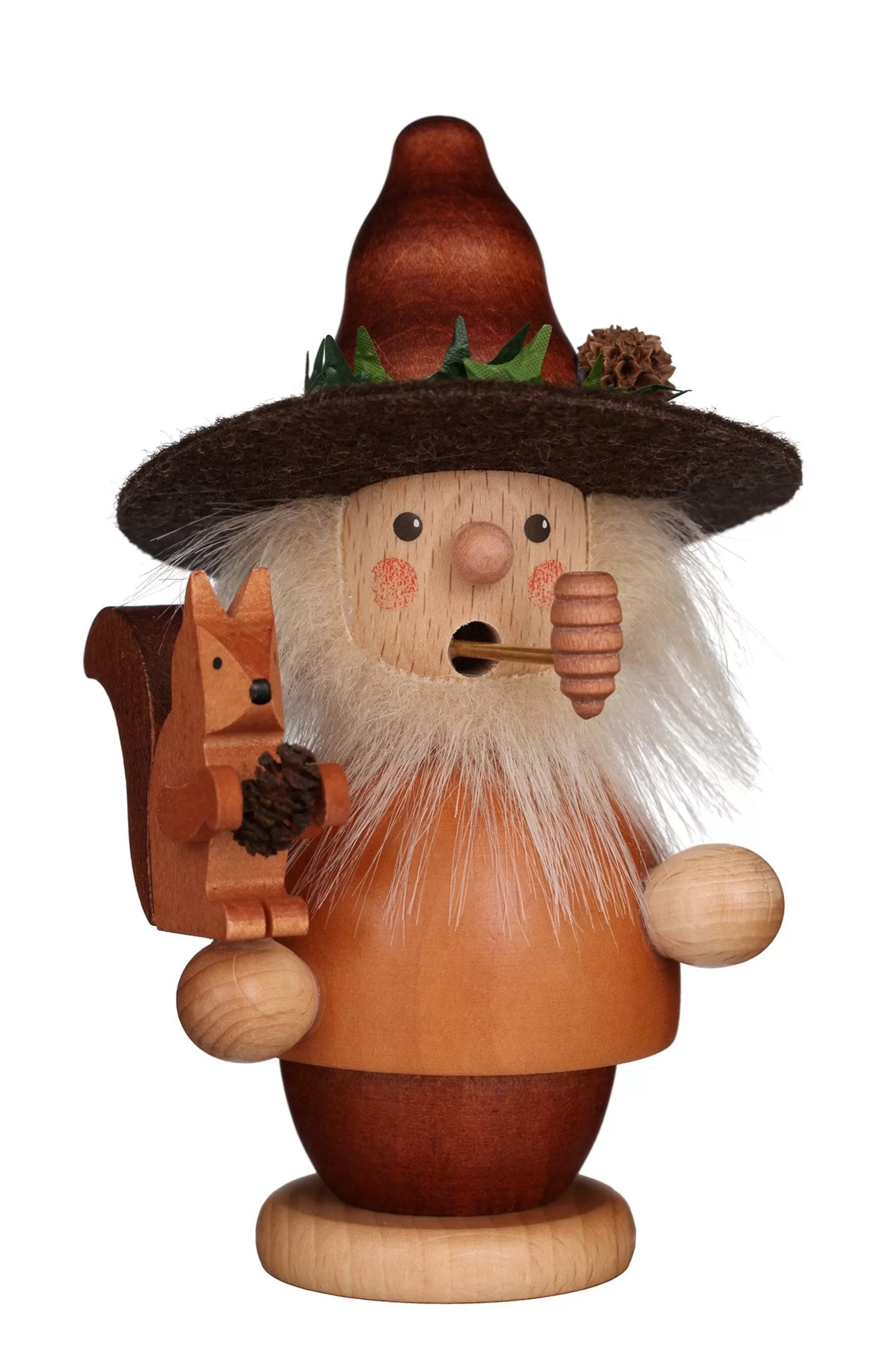 Christian Ulbricht Incense Burner - Mini - Forest Man With Squirrel (Natural)