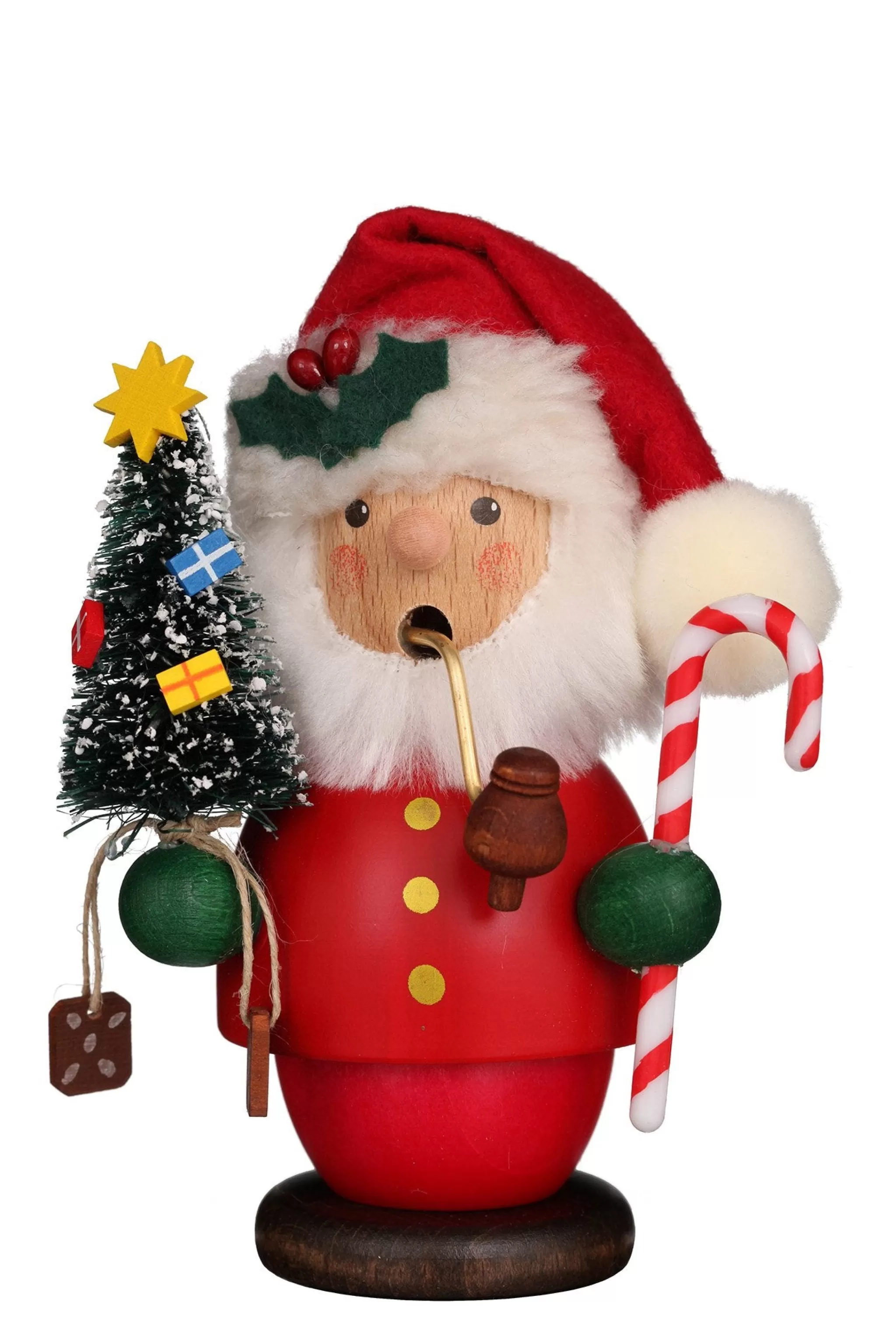 Christian Ulbricht Incense Burner - Mini - Santa With Candy Cane