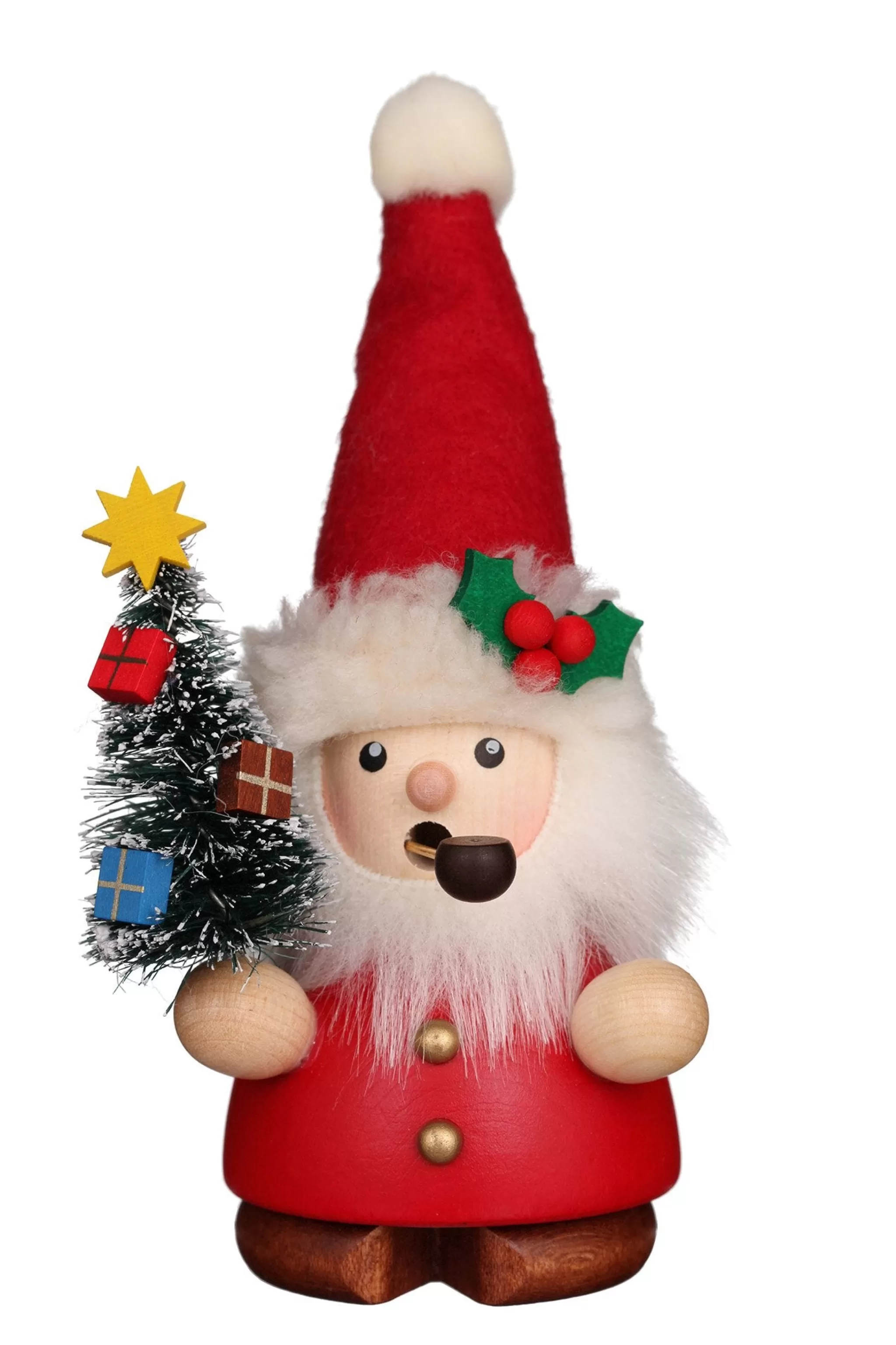 Christian Ulbricht Incense Burner - Mini - Santa With Pointy Hat (Red)