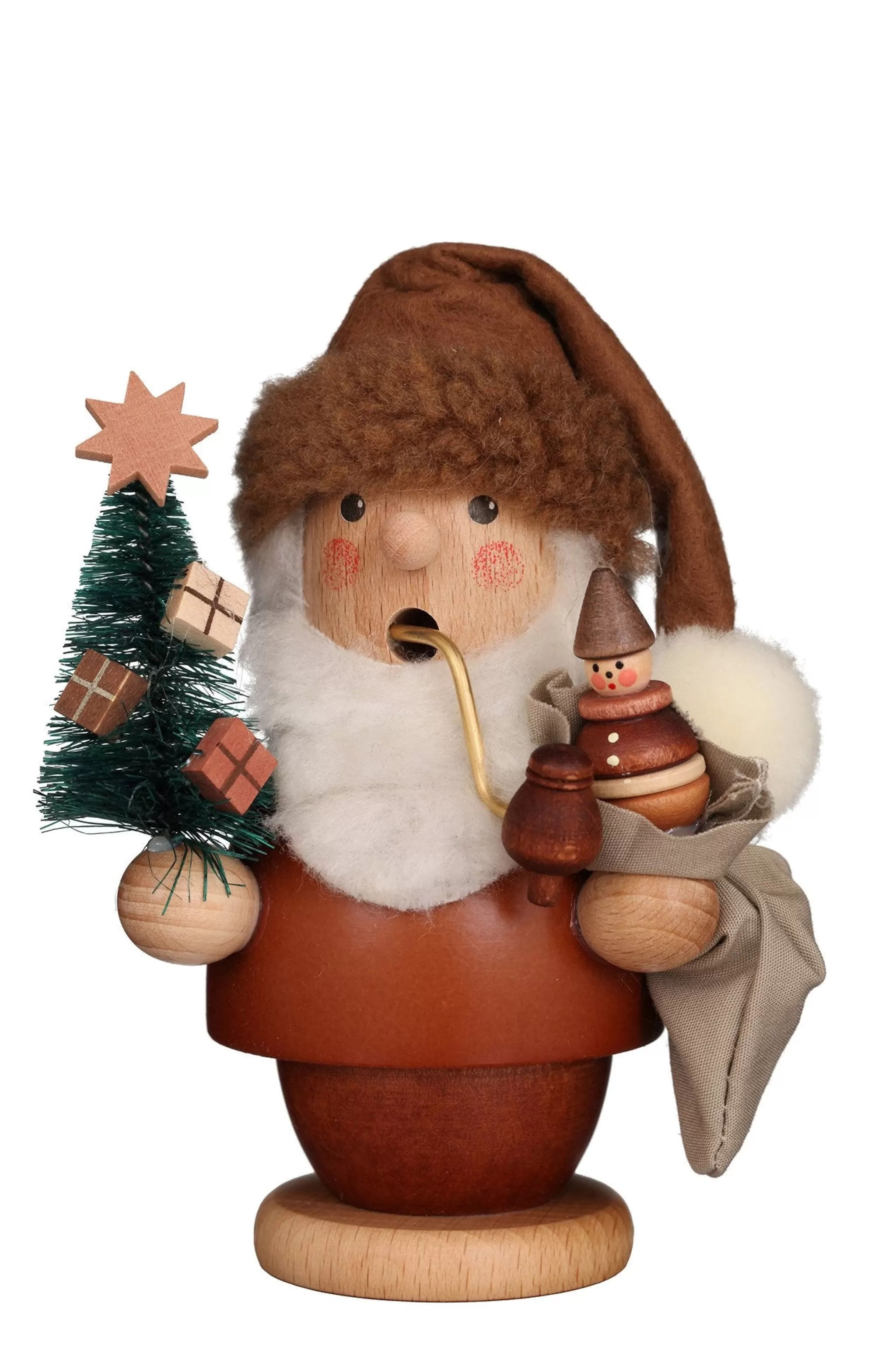 Christian Ulbricht Incense Burner - Mini - Santa With Presents (Natural)