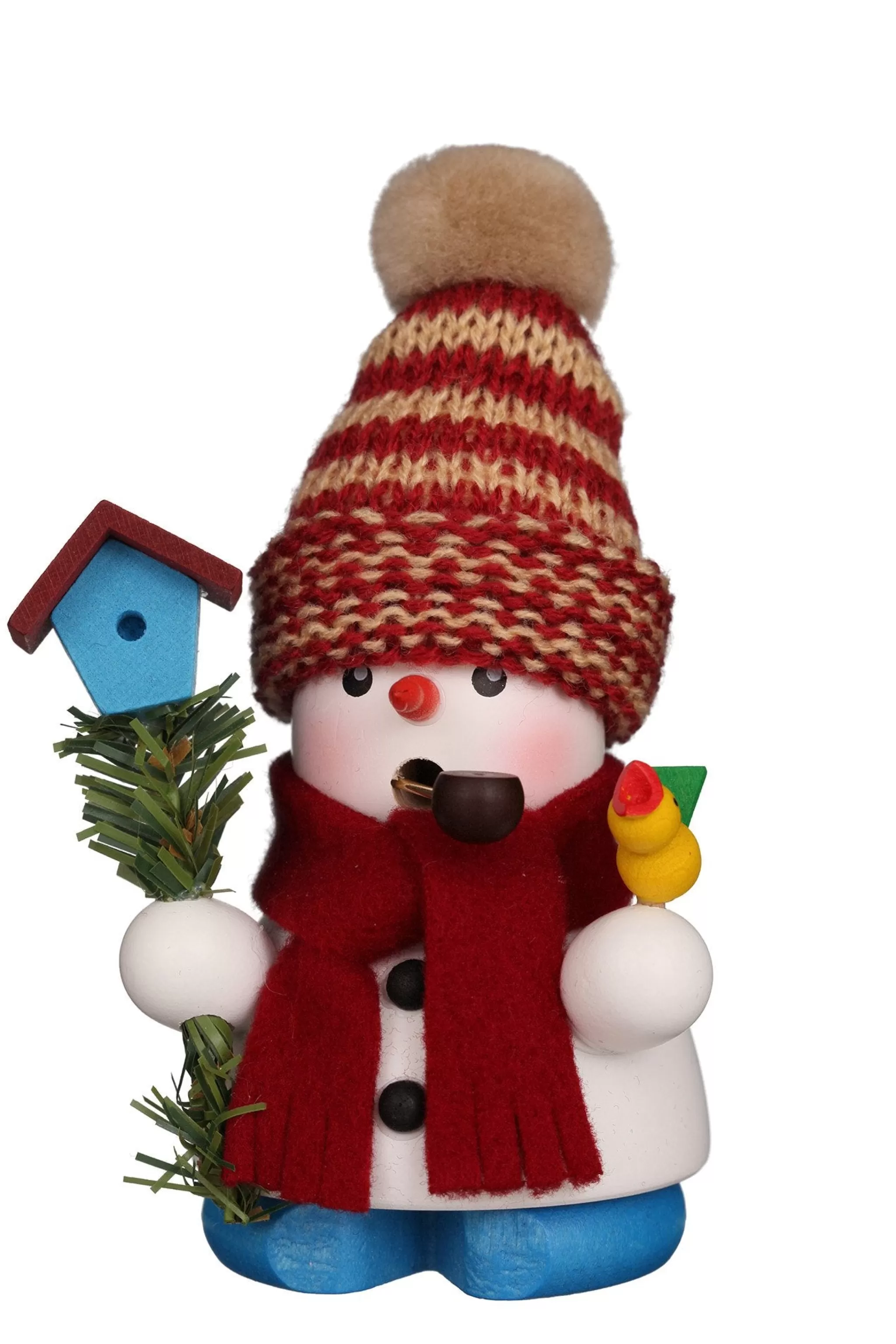 Christian Ulbricht Incense Burner - Mini - Snowman With Birdhouse