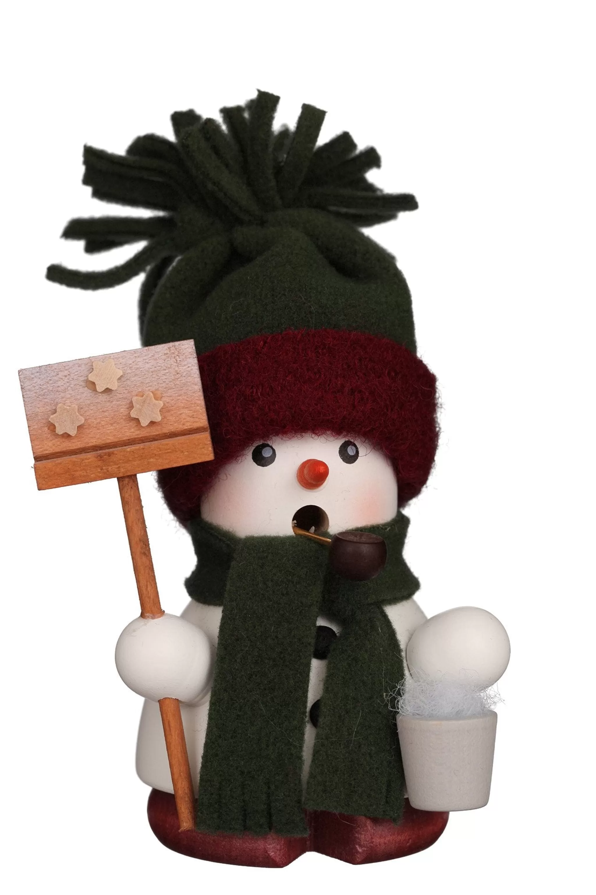 Christian Ulbricht Incense Burner - Mini - Snowman With Starry Shovel