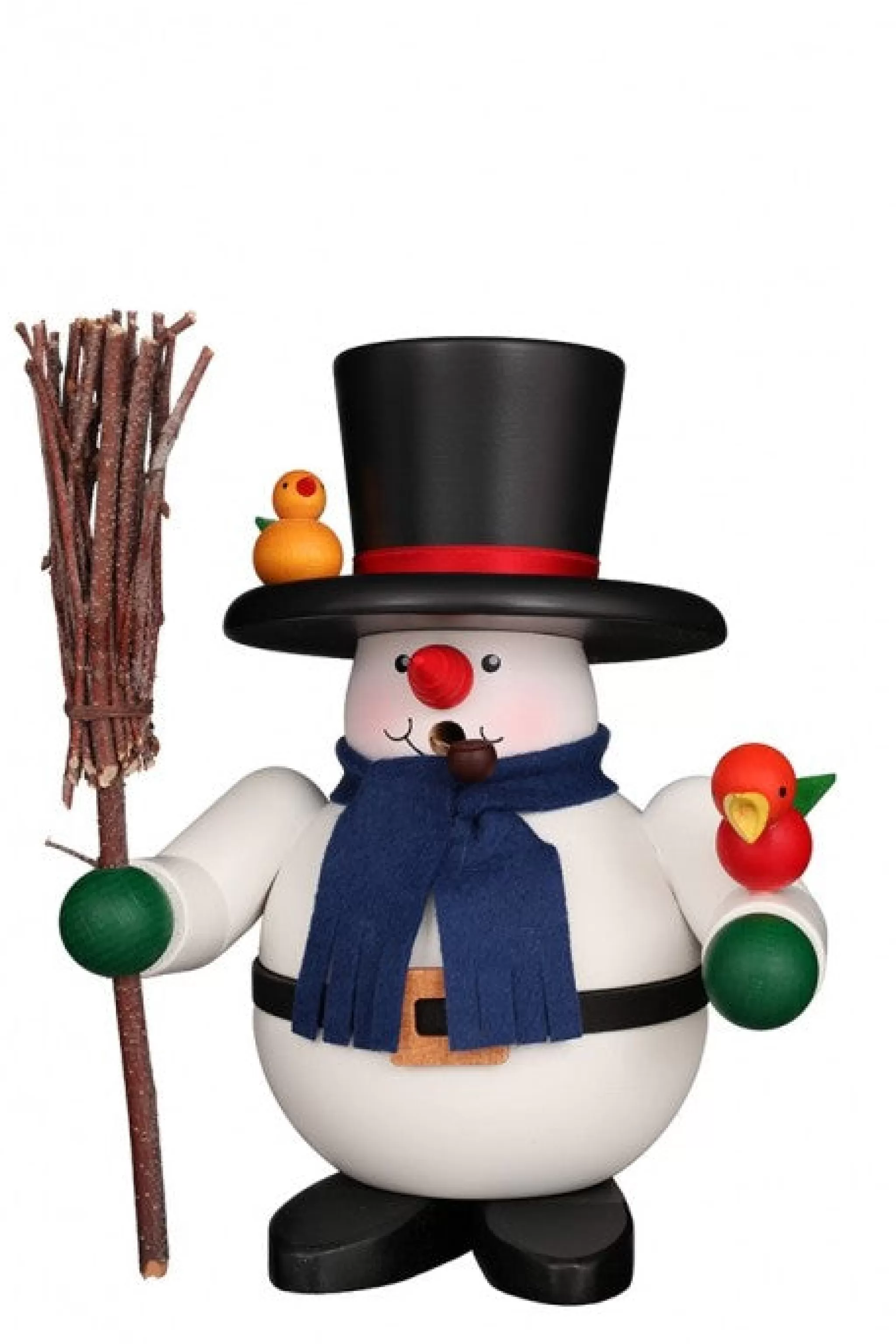 Christian Ulbricht Incense Burner - Premium - Friendly Snowman With Broom