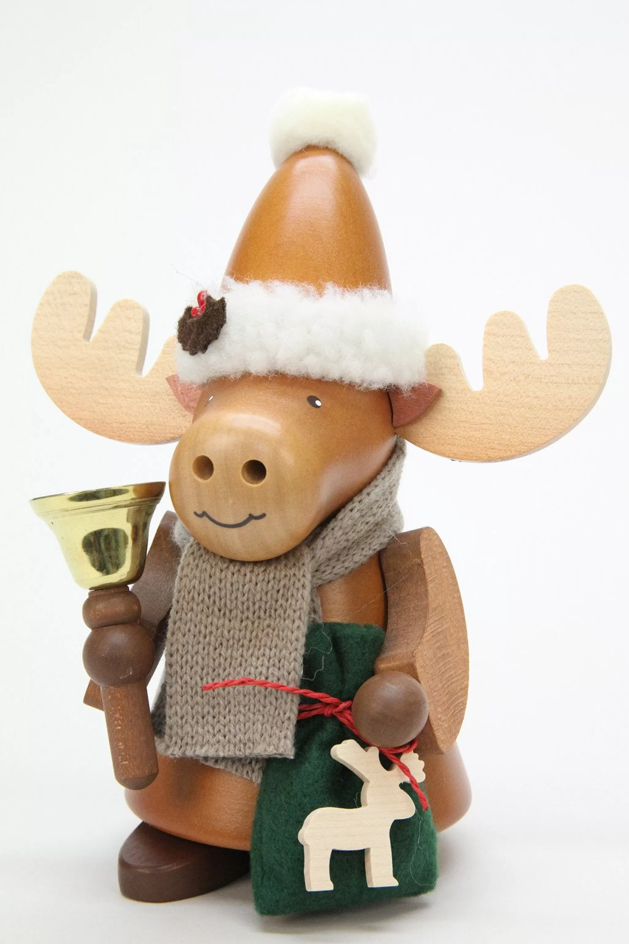 Christian Ulbricht Incense Burner - Premium - Hugo The Christmas Moose With Bell