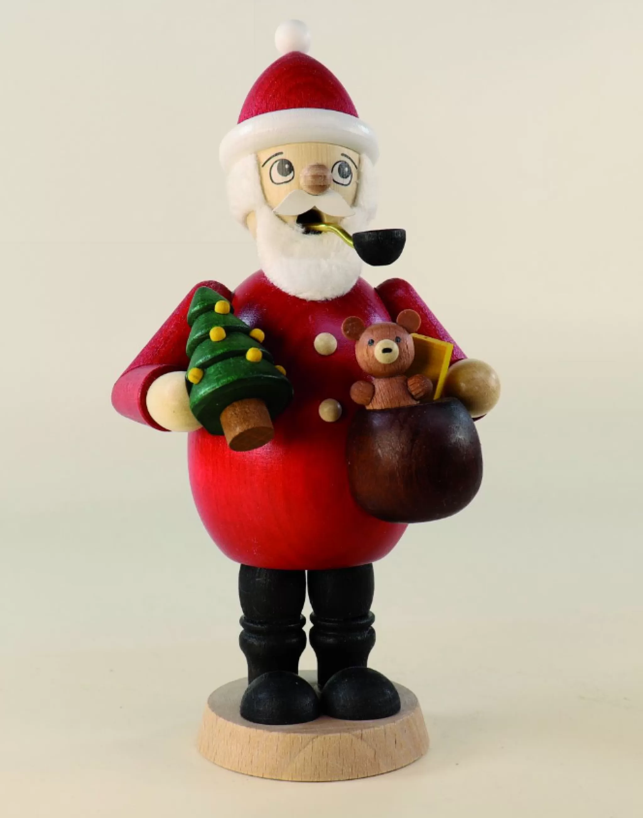Paul Ullrich Incense Burner - Santa With Teddy And Tree