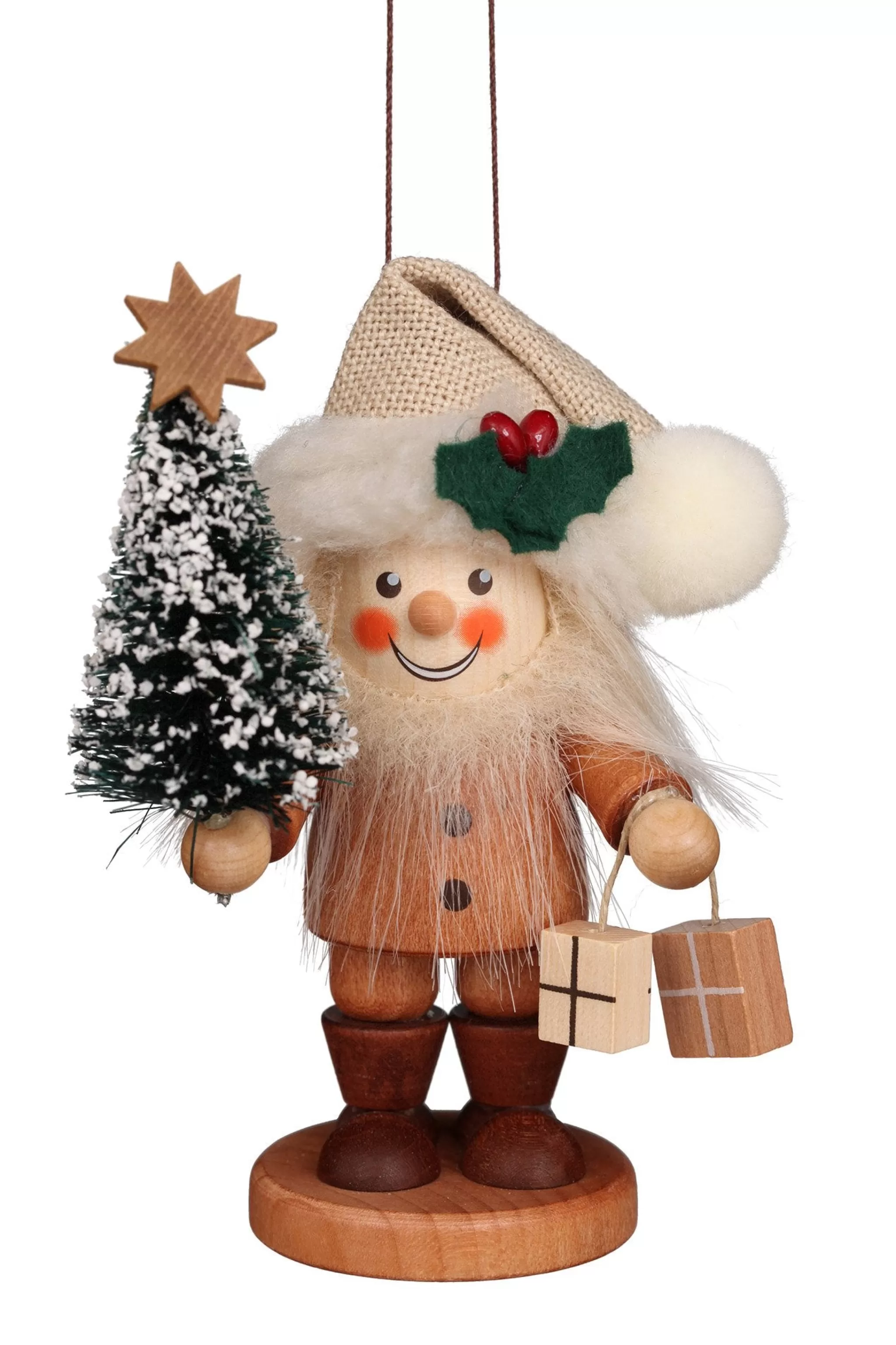 Christian Ulbricht Large Gnome Christmas Tree Decoration - Elf With Presents
