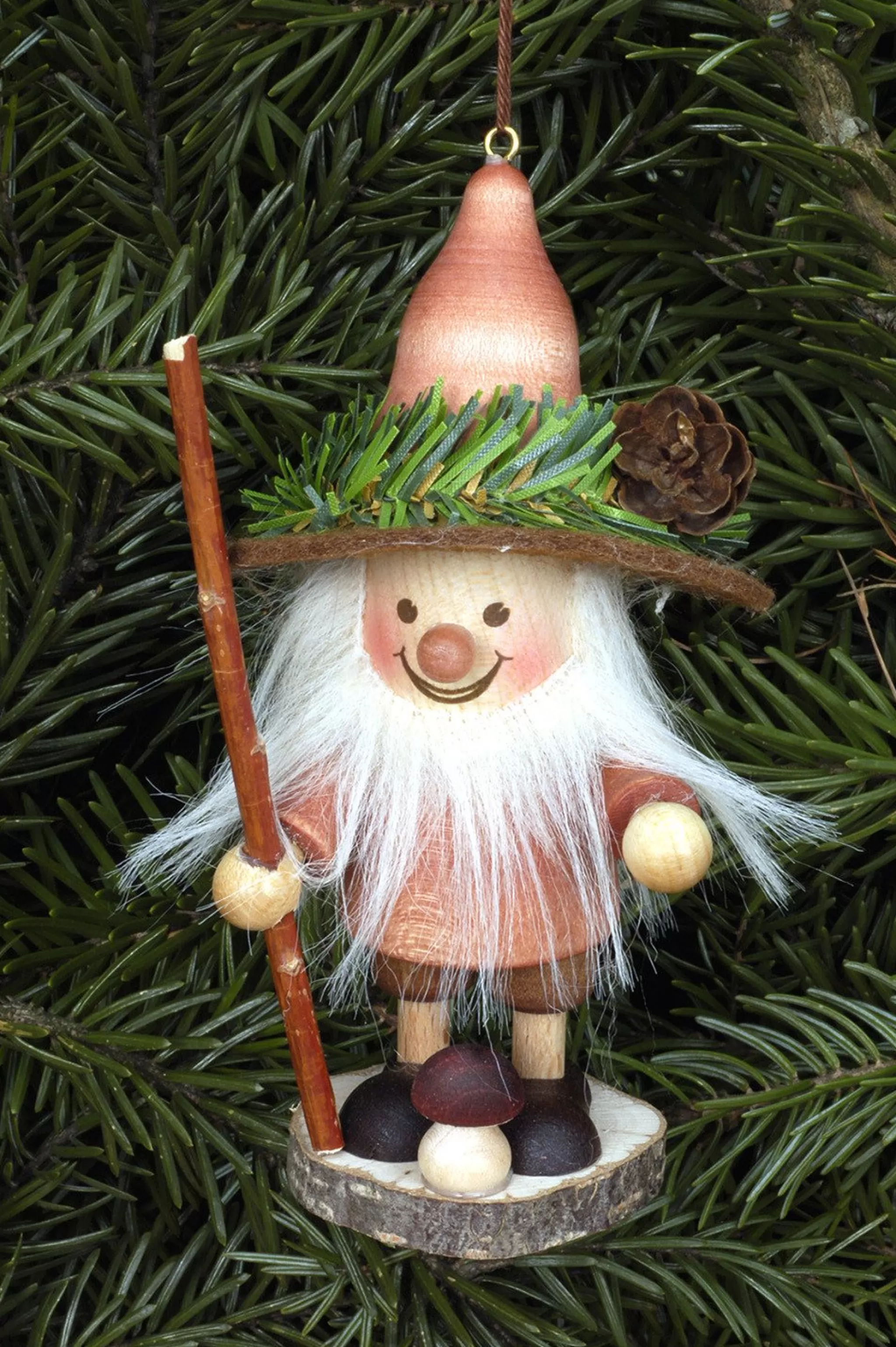 Christian Ulbricht Large Gnome Christmas Tree Decoration - Forest Wanderer