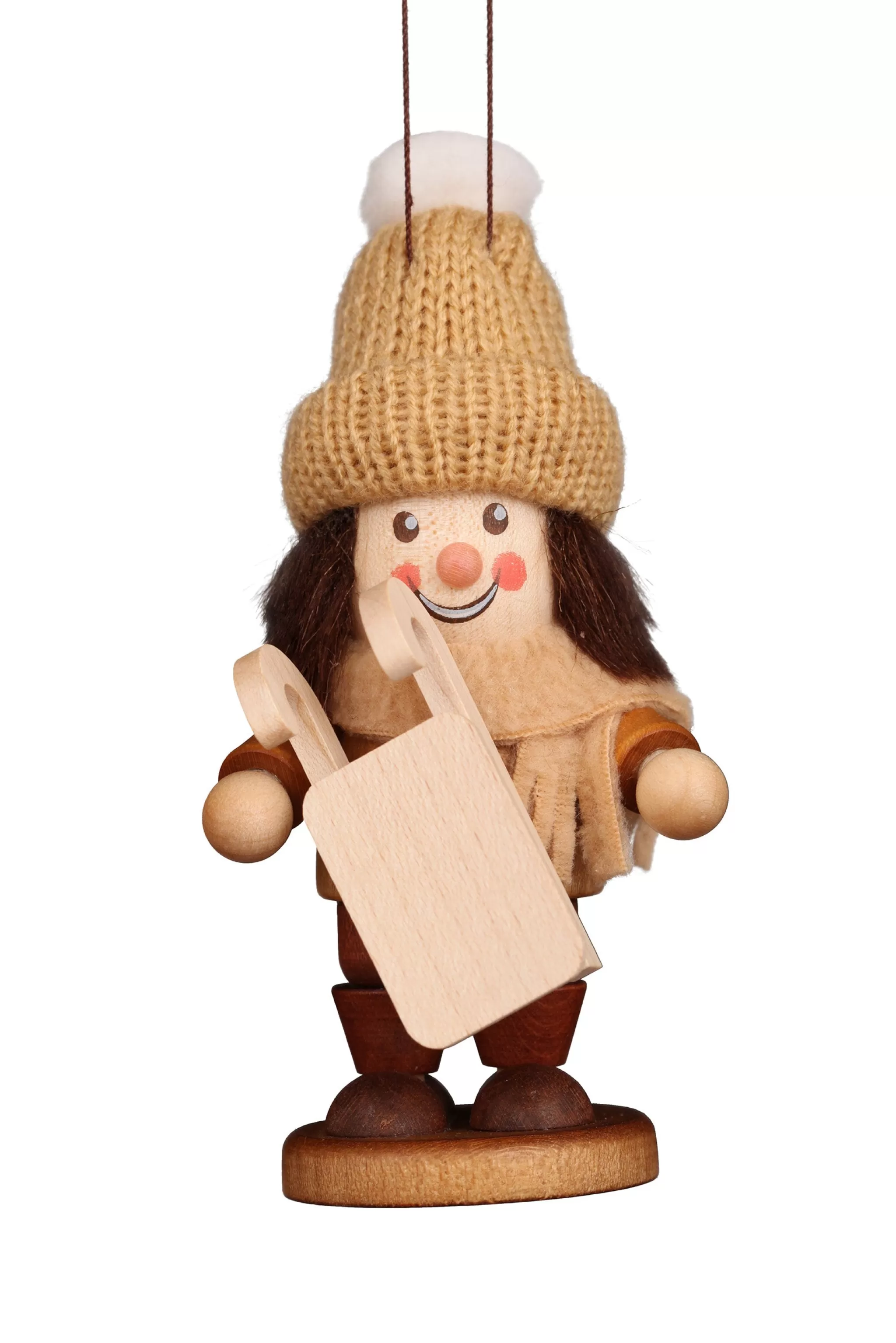 Christian Ulbricht Large Gnome Christmas Tree Decoration - Winter Sledder