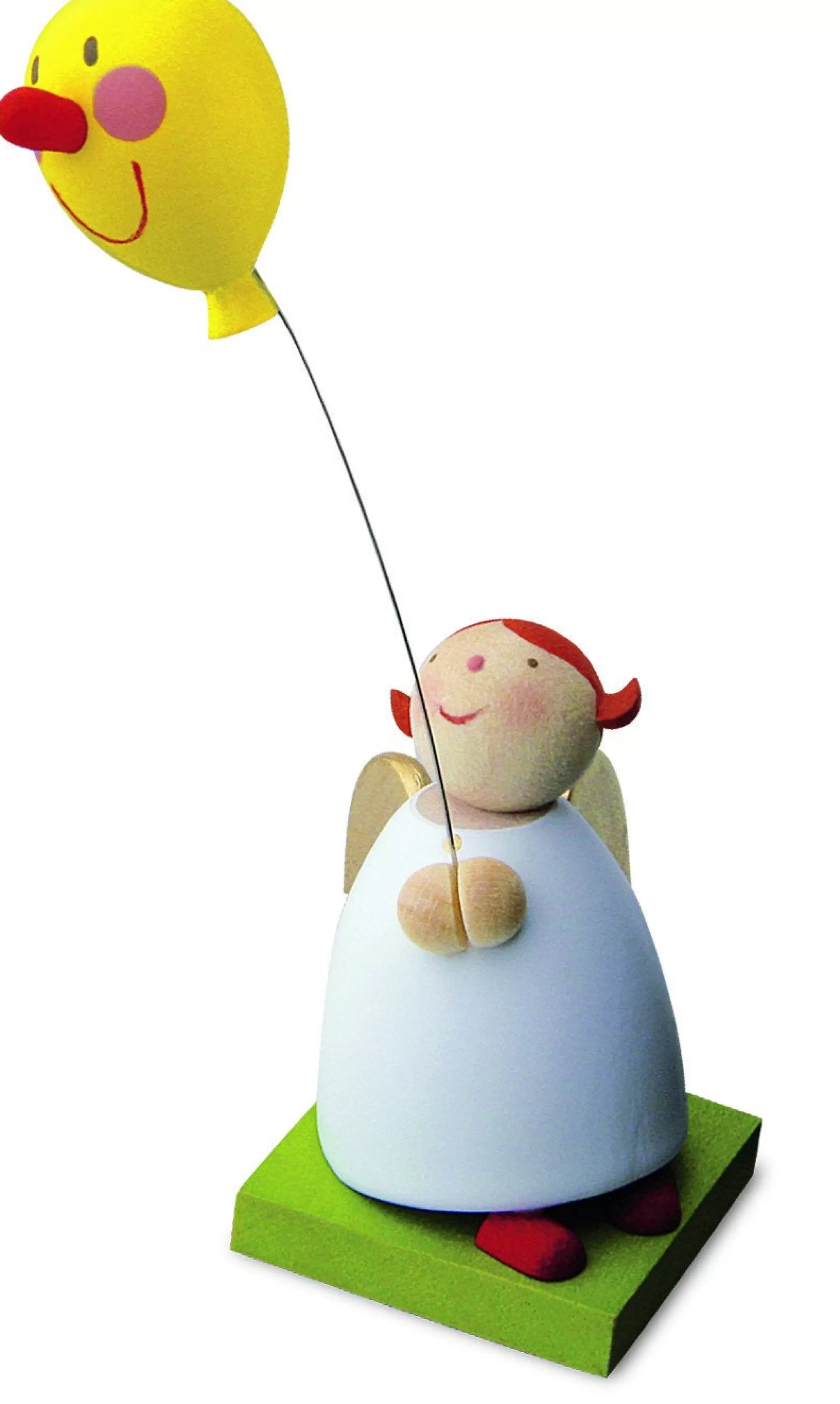 Gunter Reichel Little Angel Figurine - Guardian Angel With Balloon Face