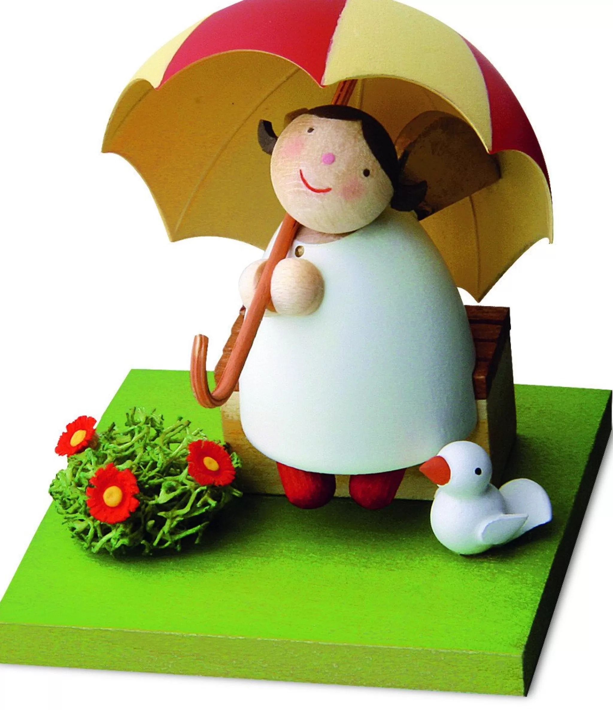 Gunter Reichel Little Angel Figurine - Under An Umbrella