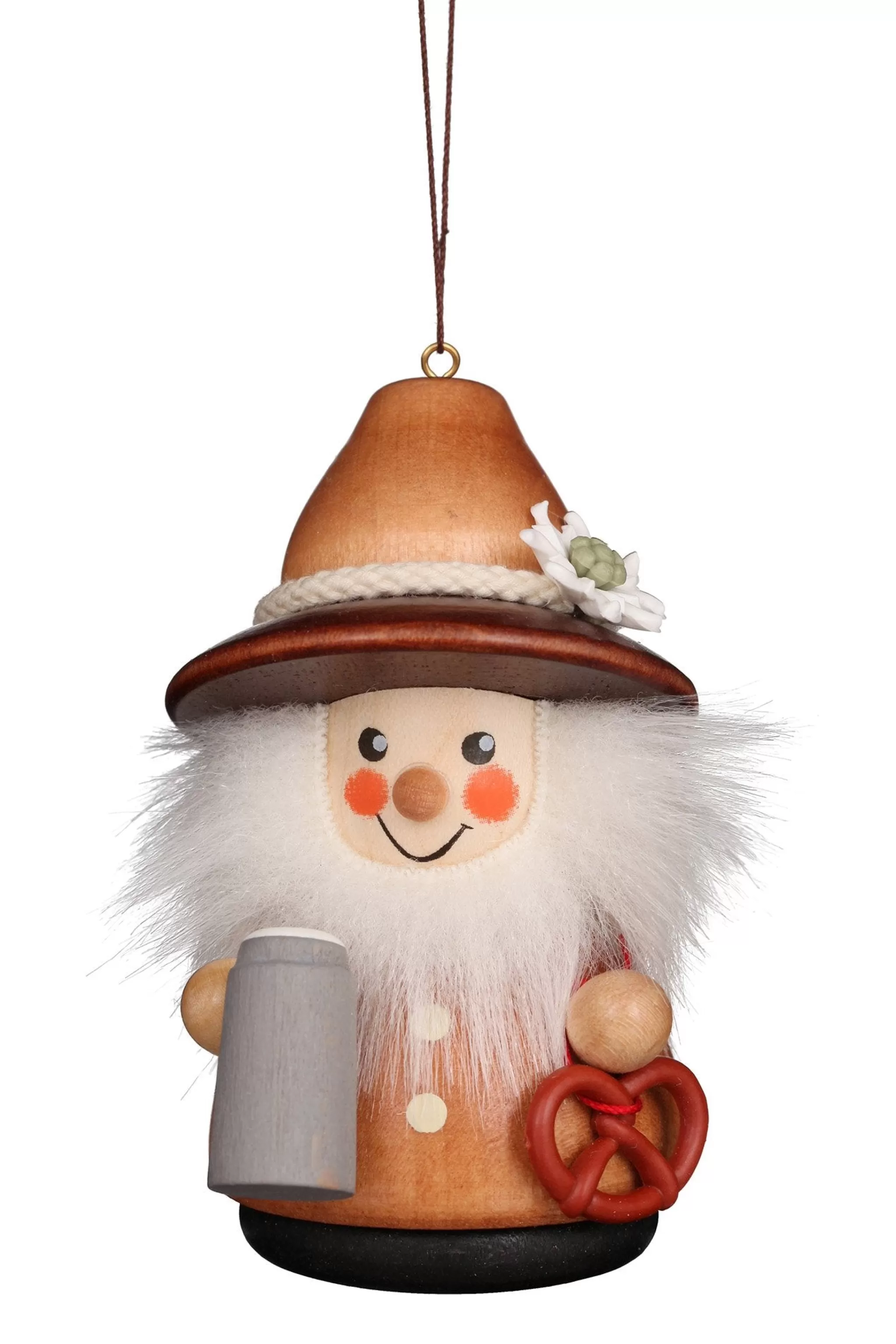 Christian Ulbricht Little Gnome Christmas Tree Decoration - Bavarian (Natural)