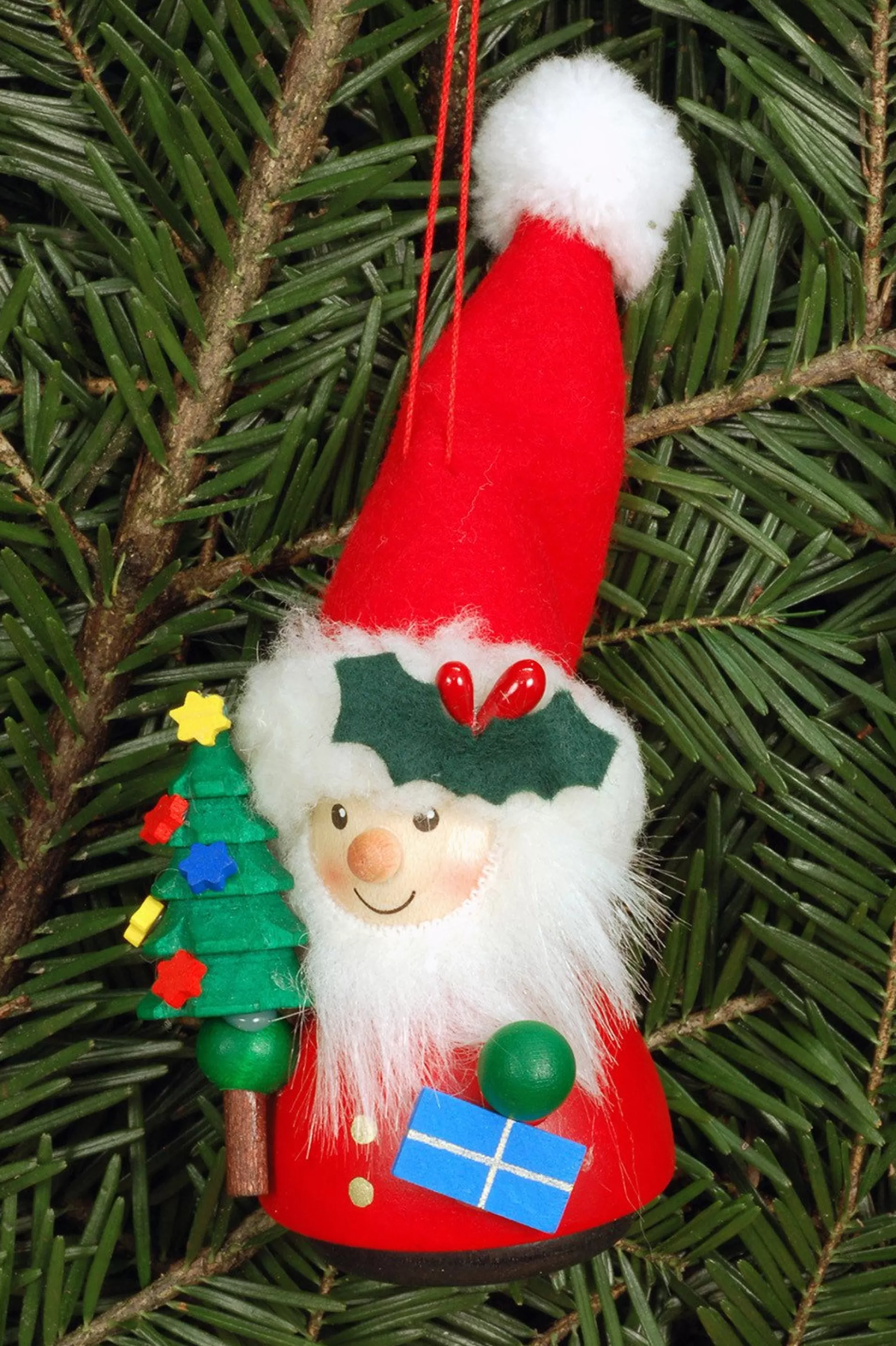 Christian Ulbricht Little Gnome Christmas Tree Decoration - Colourful Santa'S Helper