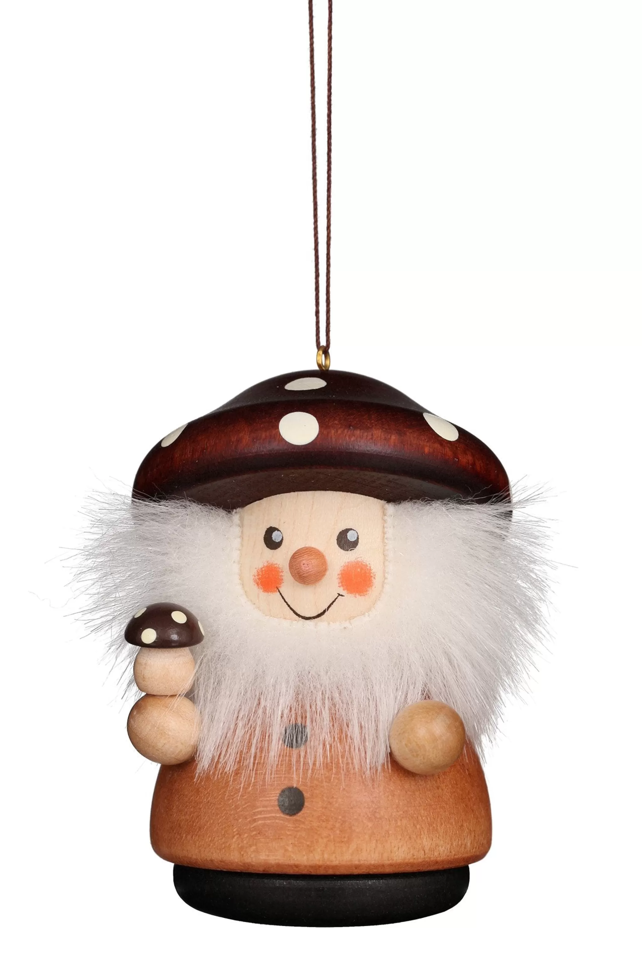 Christian Ulbricht Little Gnome Christmas Tree Decoration - Natural Mushroom Man