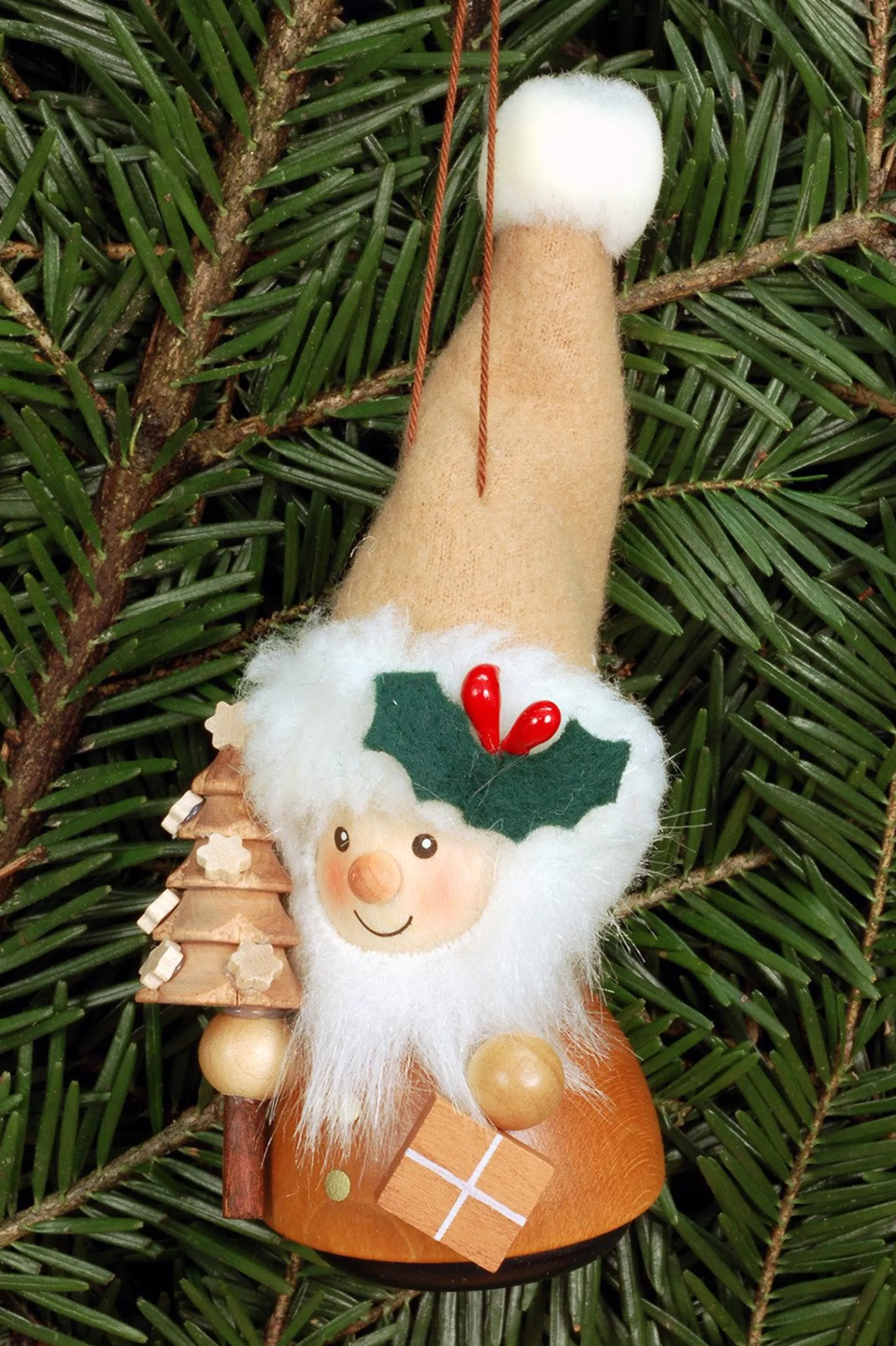 Christian Ulbricht Little Gnome Christmas Tree Decoration - Natural Santa'S Helper