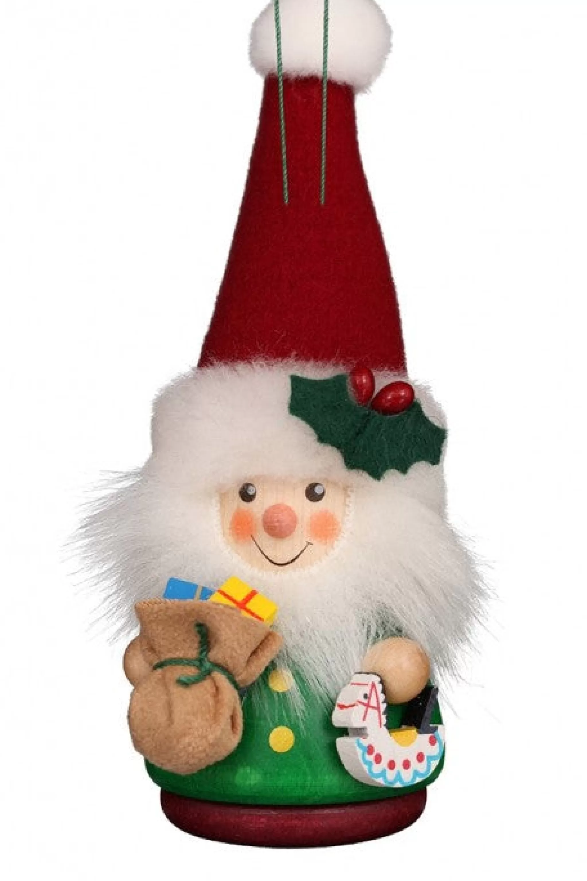 Christian Ulbricht Little Gnome Christmas Tree Decoration - Santa In Red And Green