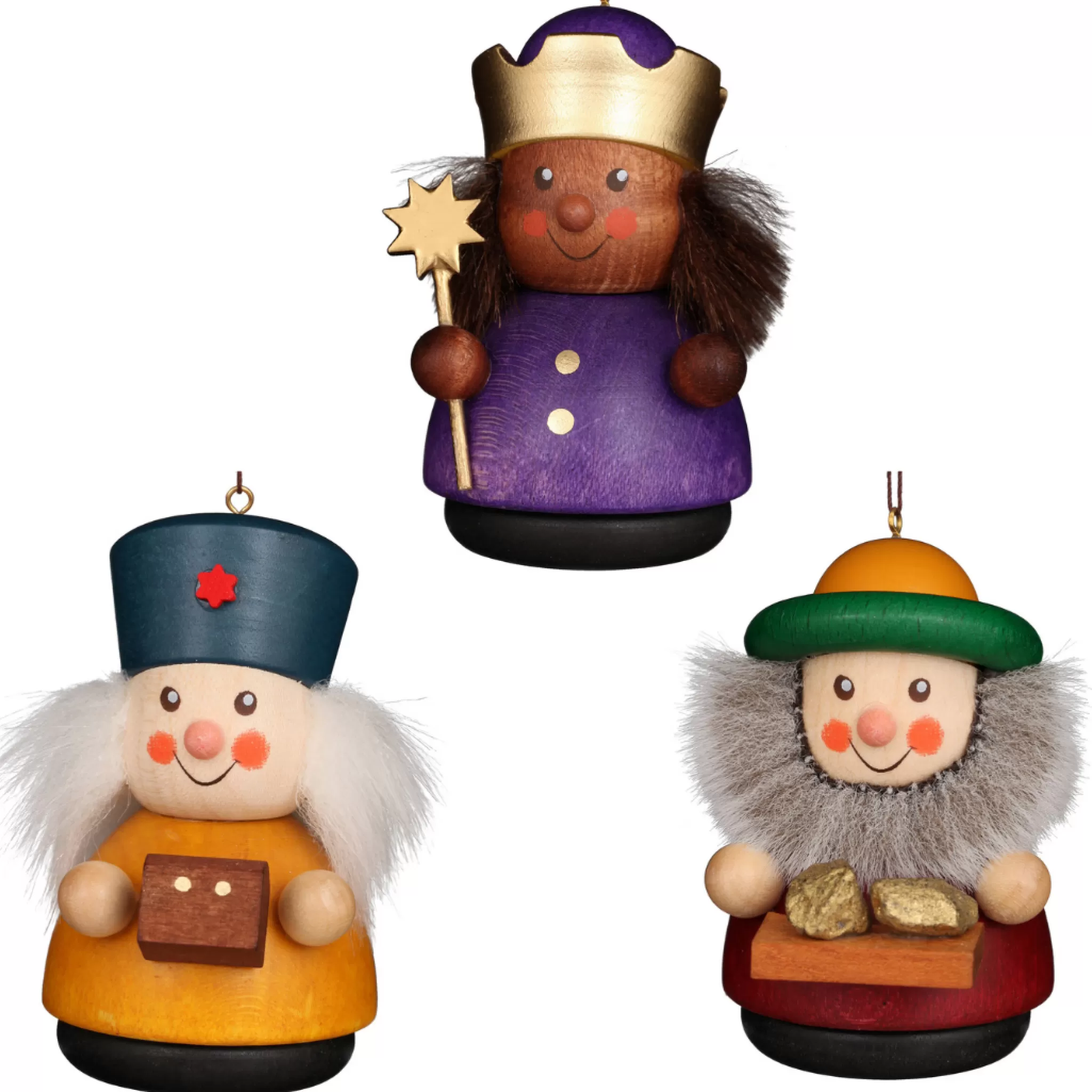 Christian Ulbricht Little Gnome Christmas Tree Decoration - Three Kings (Set Of 3)