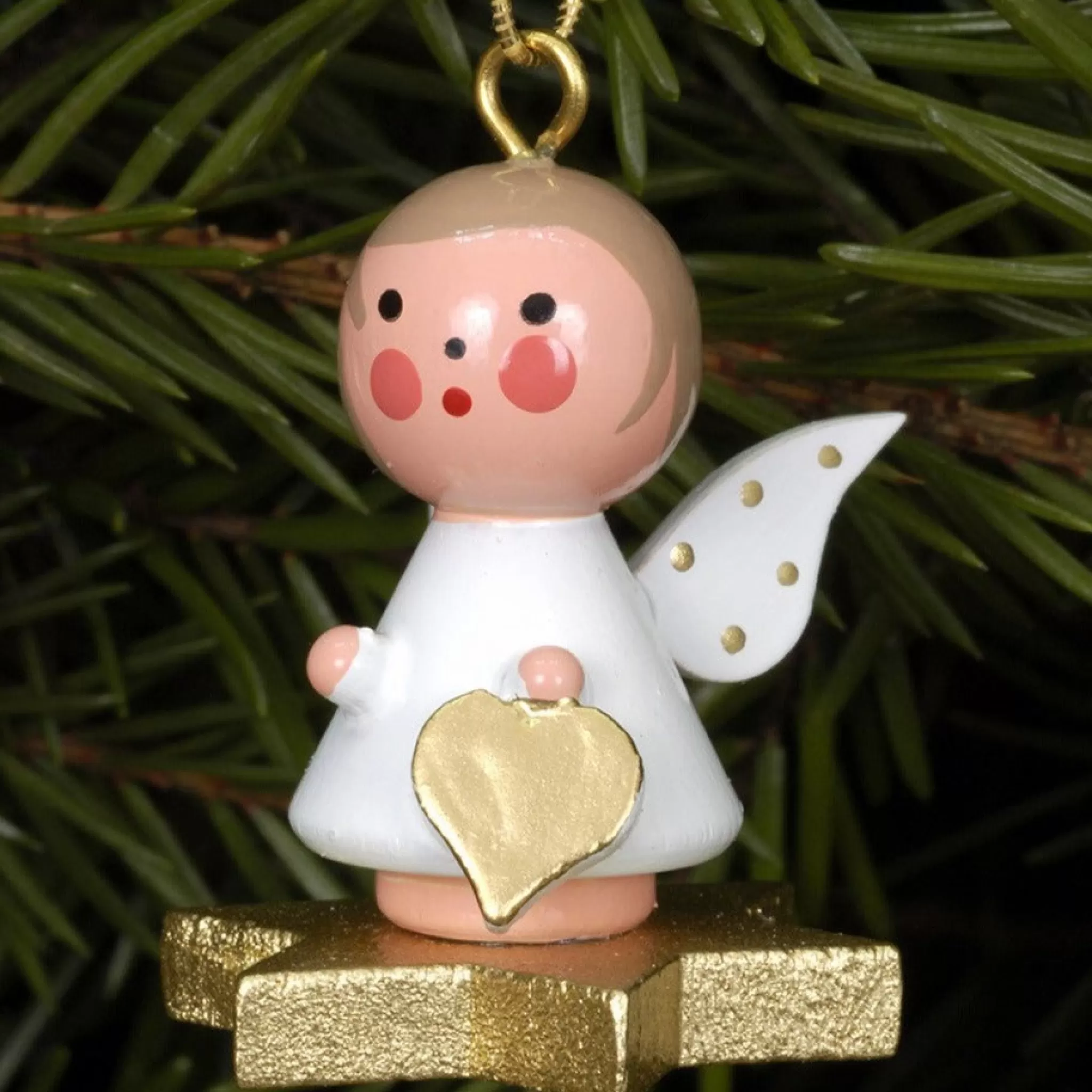 Christian Ulbricht Mini Angel - Floating On A Star - Christmas Tree Decoration
