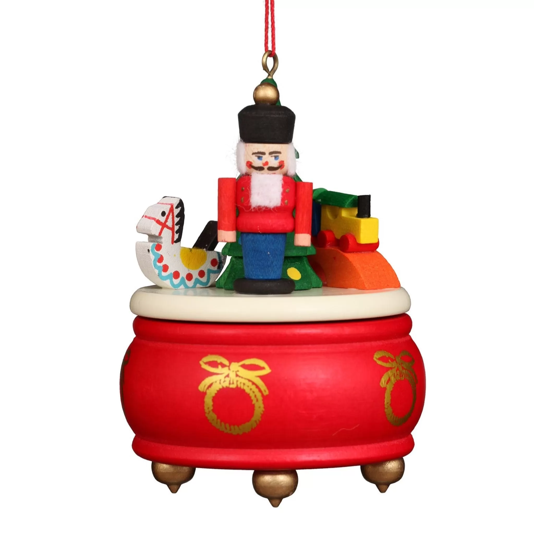 Christian Ulbricht Music Box - Red Nutcracker - Christmas Tree Decoration