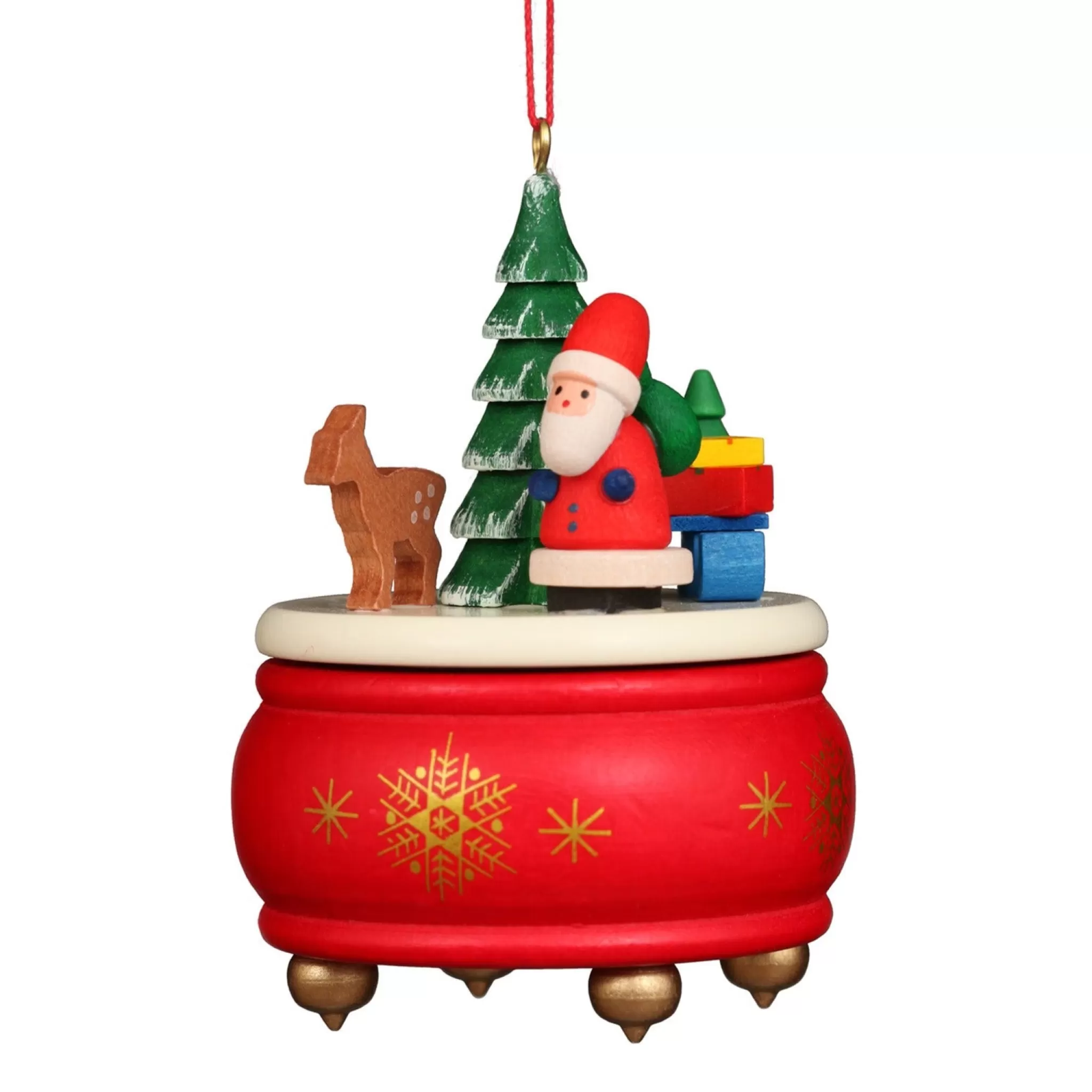 Christian Ulbricht Music Box - Red Santa - Christmas Tree Decoration