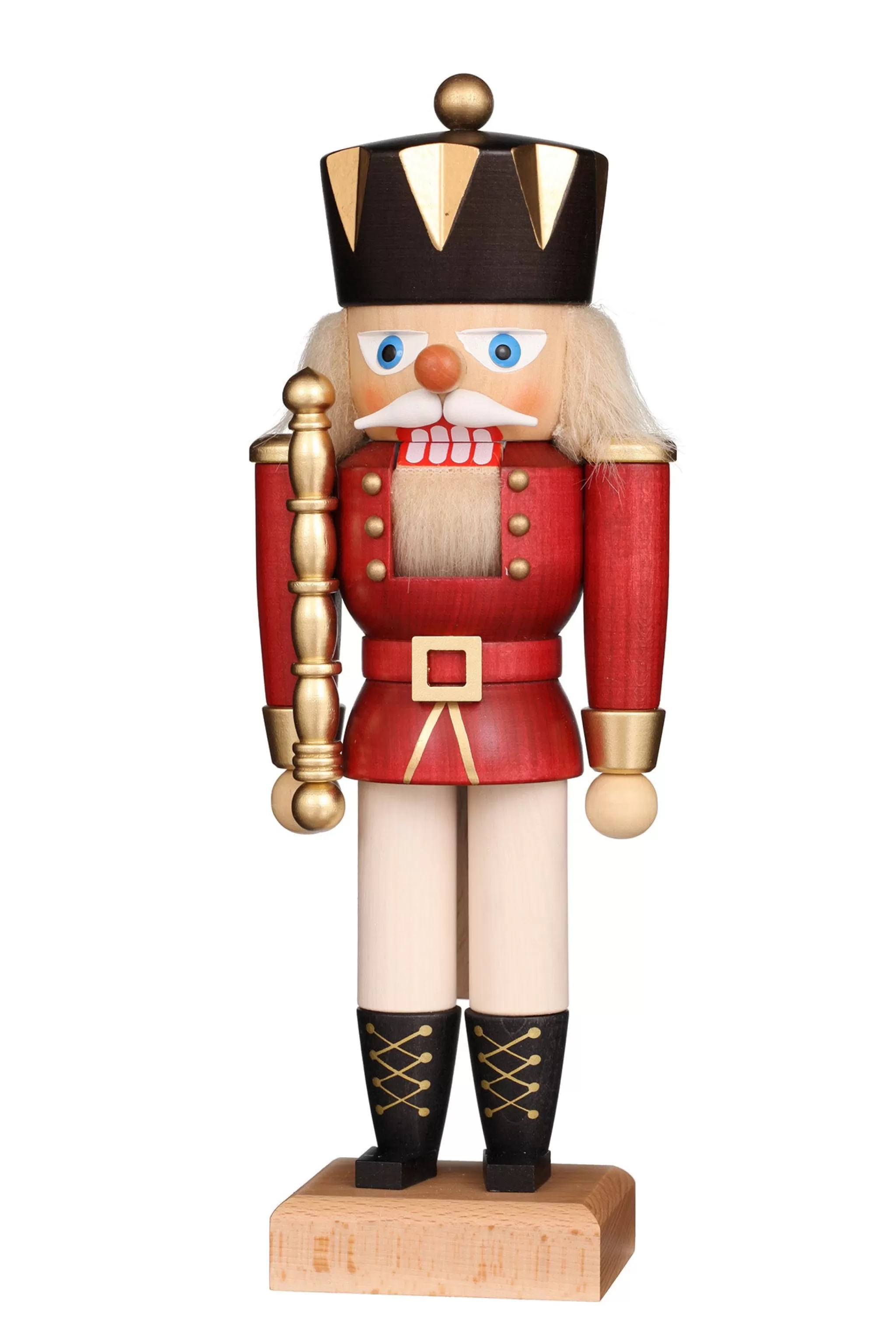 Christian Ulbricht Nutcracker (Small) - King With Gloss Red Coat