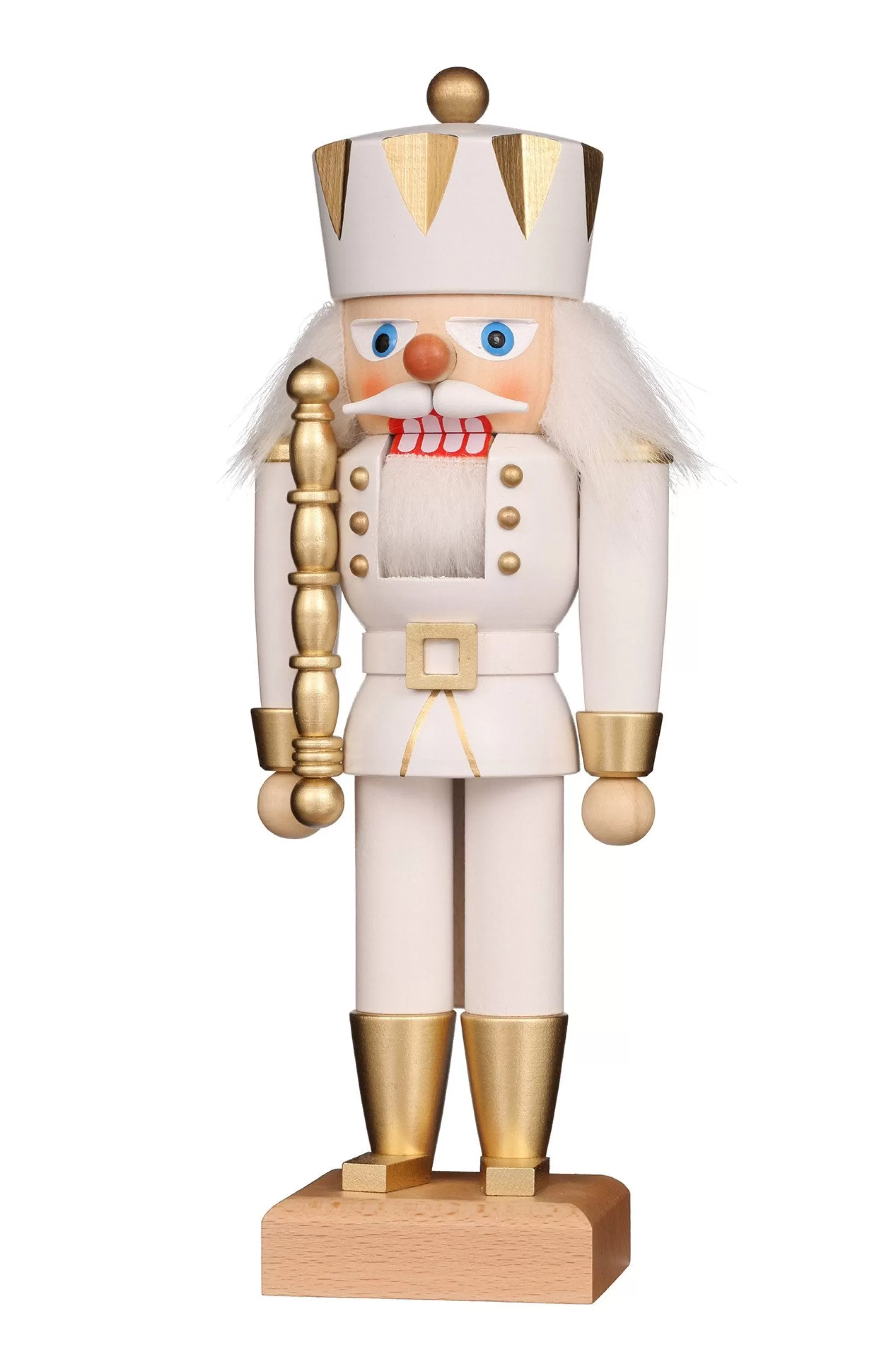 Christian Ulbricht Nutcracker (Small) - King With Gloss White Coat