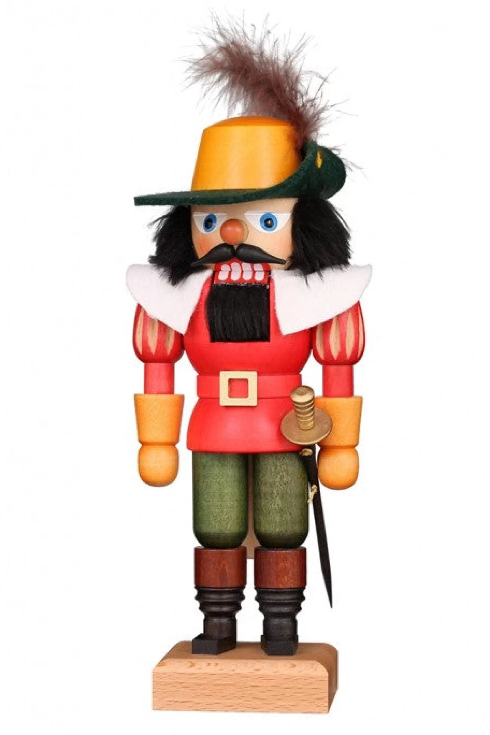 Christian Ulbricht Nutcracker (Small) - Musketeer With Red Coat