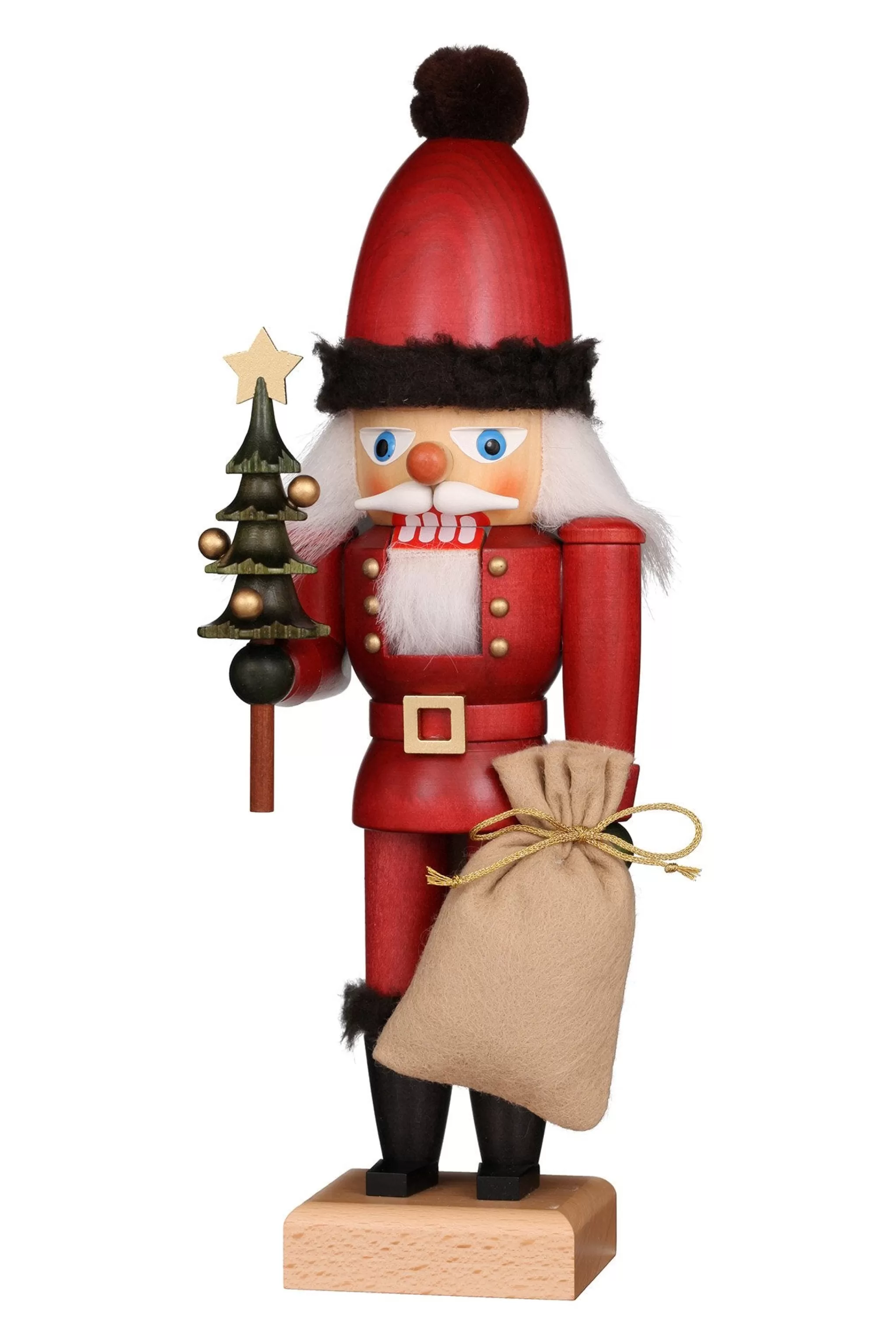 Christian Ulbricht Nutcracker (Small) - Santa With Colourful Christmas Tree