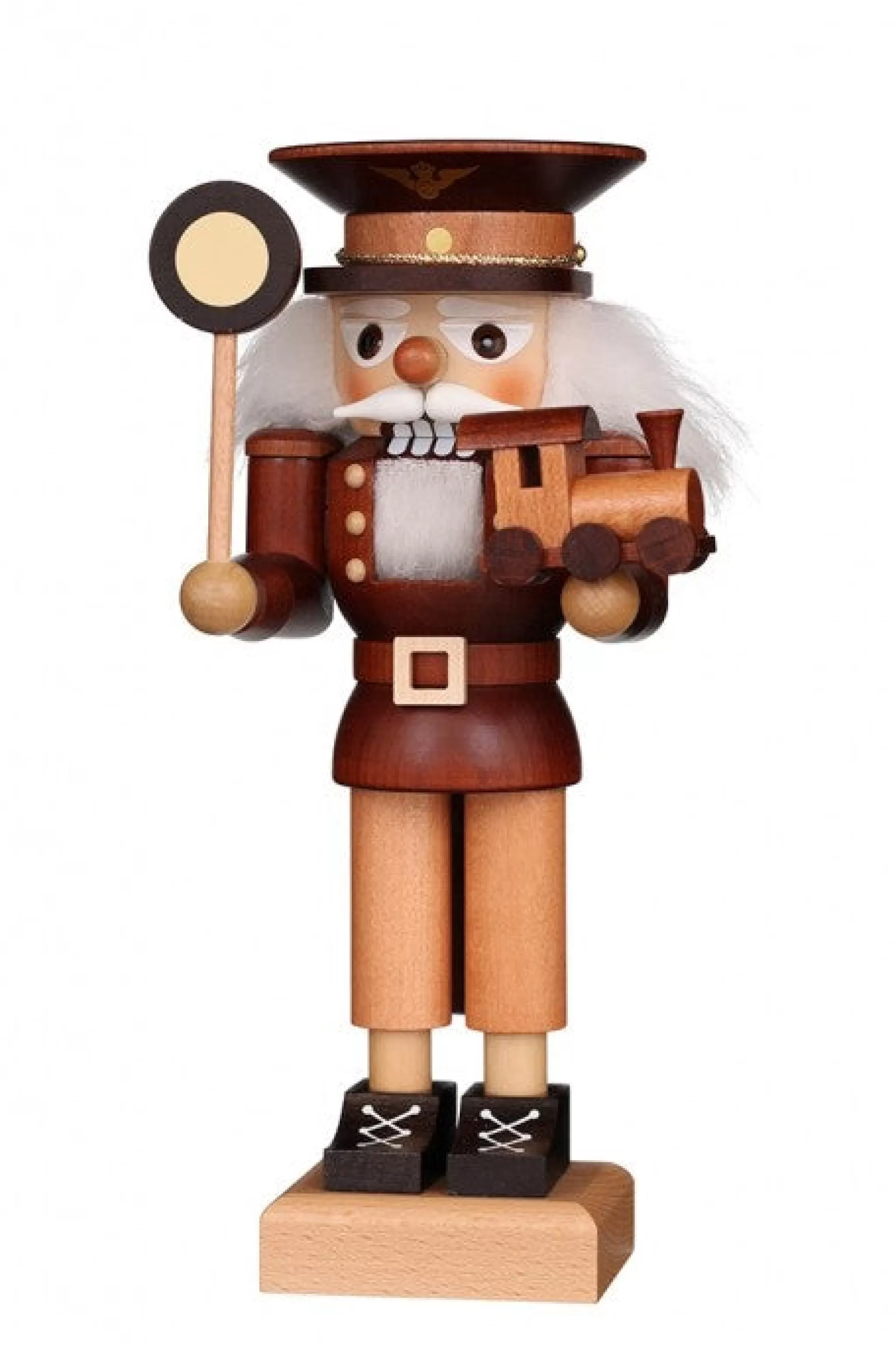 Christian Ulbricht Nutcracker (Small) - Train Conductor (Natural)