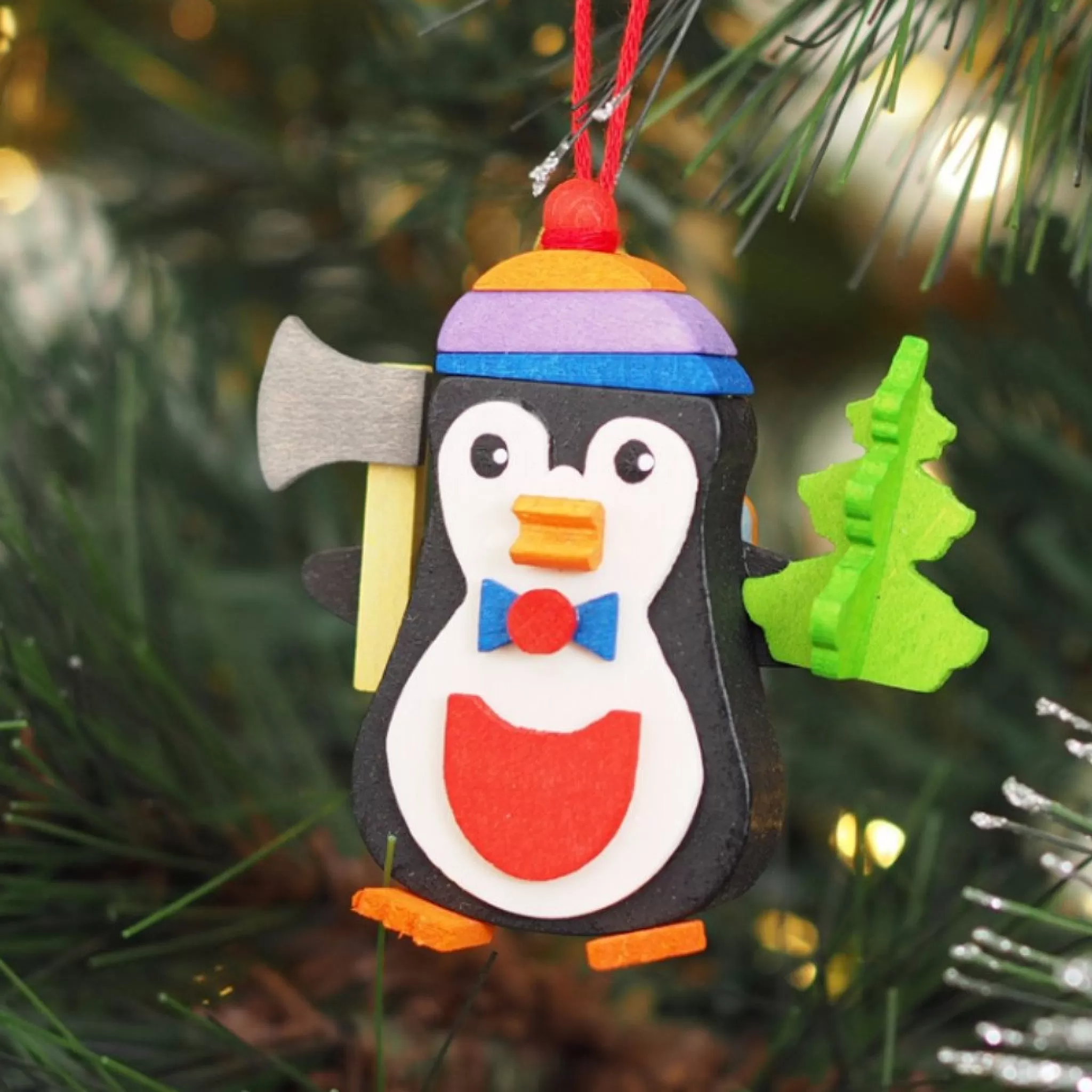 Graupner Penguin Lumberjack - Christmas Tree Decoration
