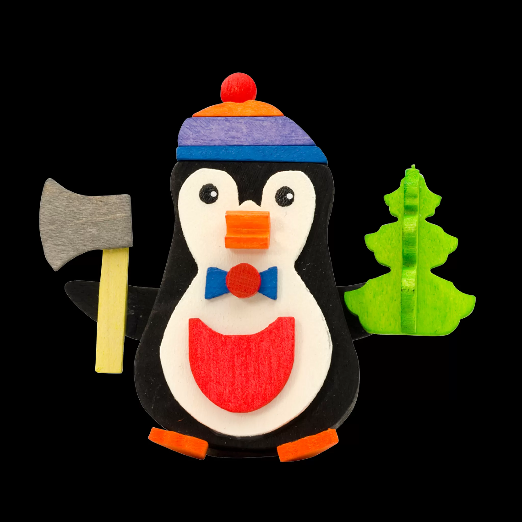 Graupner Penguin Lumberjack - Christmas Tree Decoration
