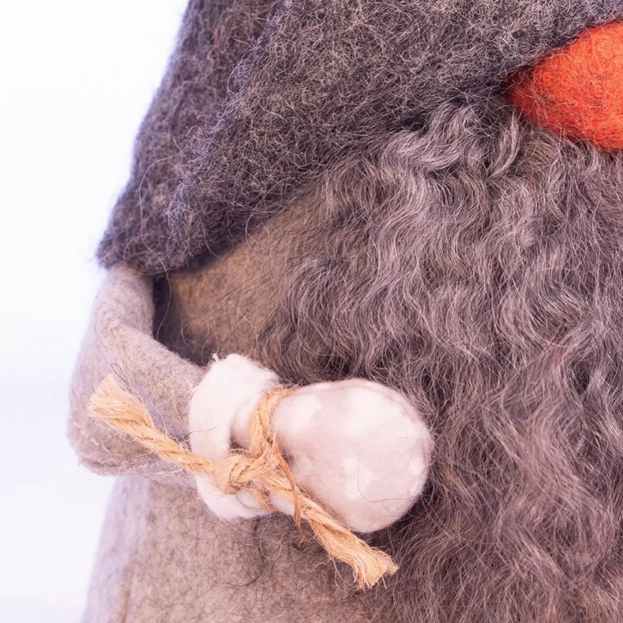 Asas Tomtebod Tomte Gnome - Carl With Knitted Cap (Red And White)