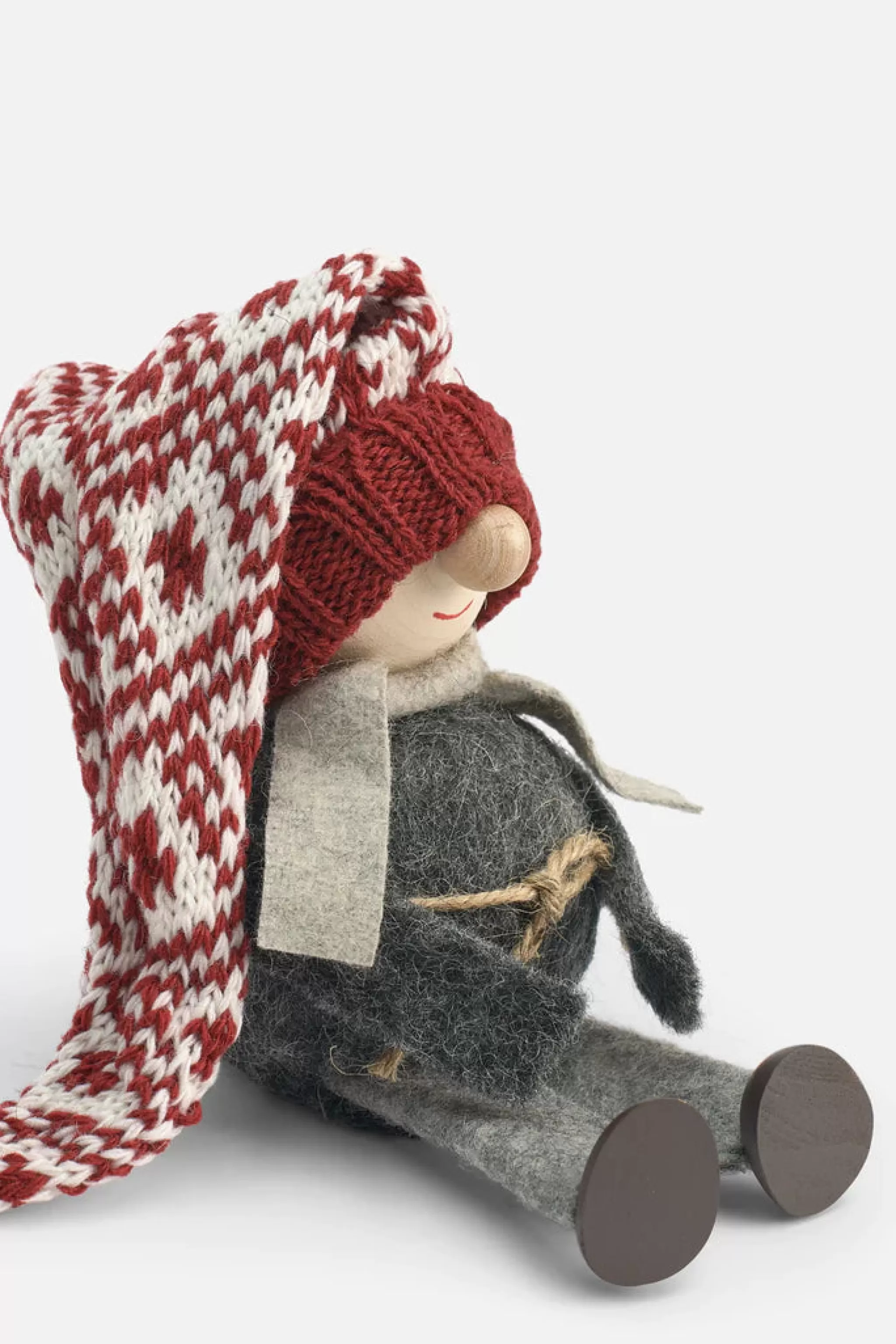 Asas Tomtebod Tomte Gnome - Cousin Gustav (Red Knitted Cap)