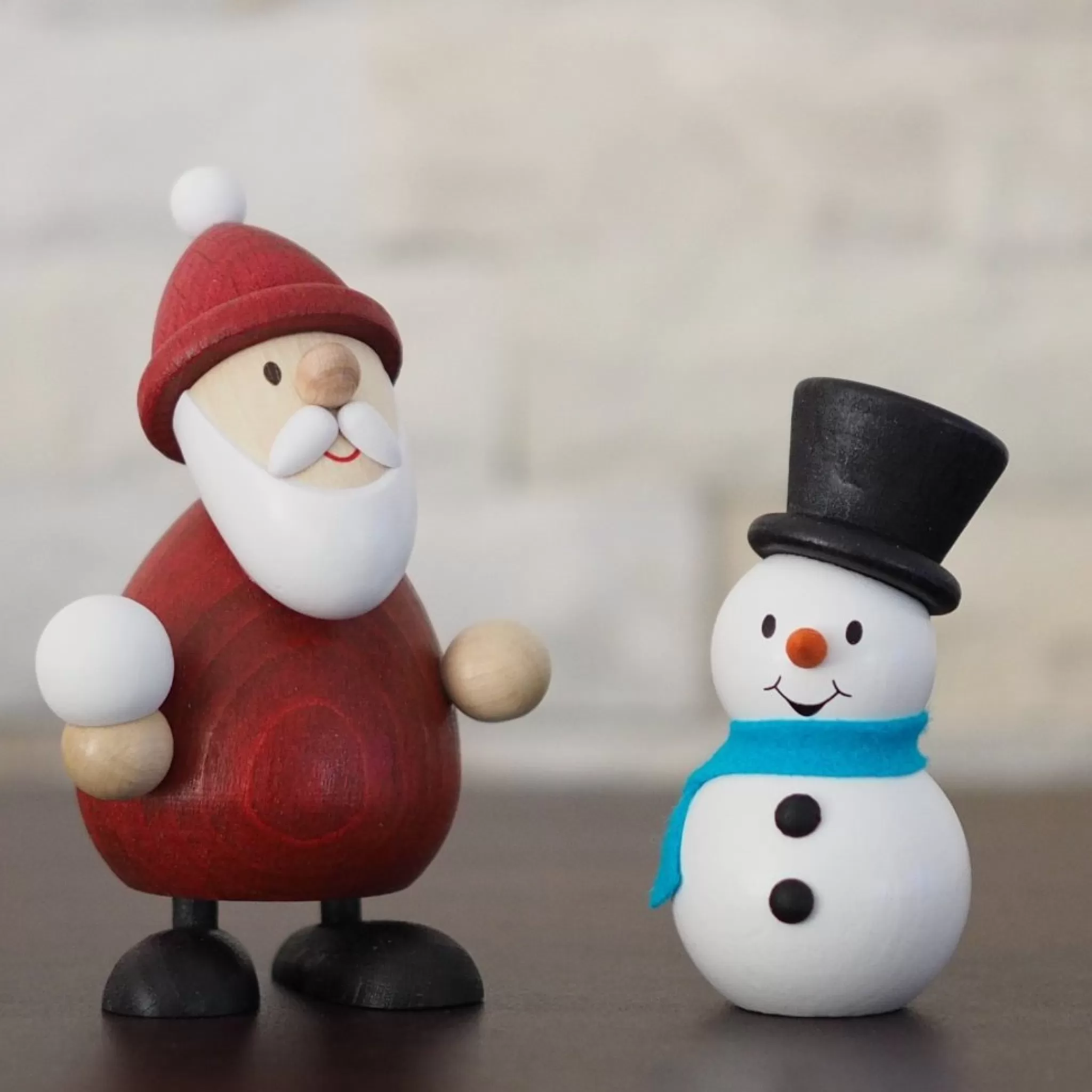 Paul Ullrich Weihnachtsmann Collectibles - Santa And Snowman