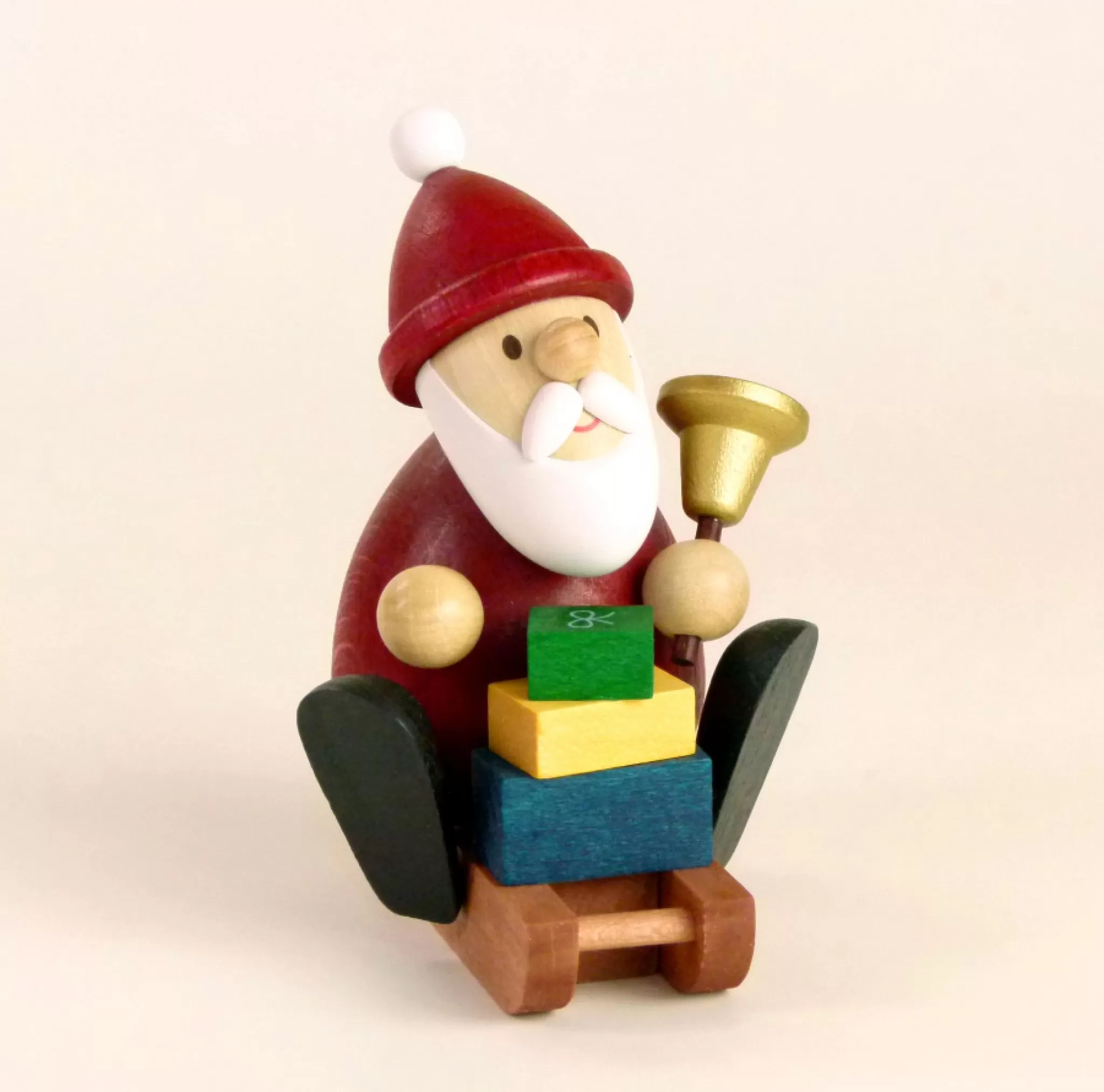 Paul Ullrich Weihnachtsmann Collectibles - Santa On A Sleigh With Bell & Gifts