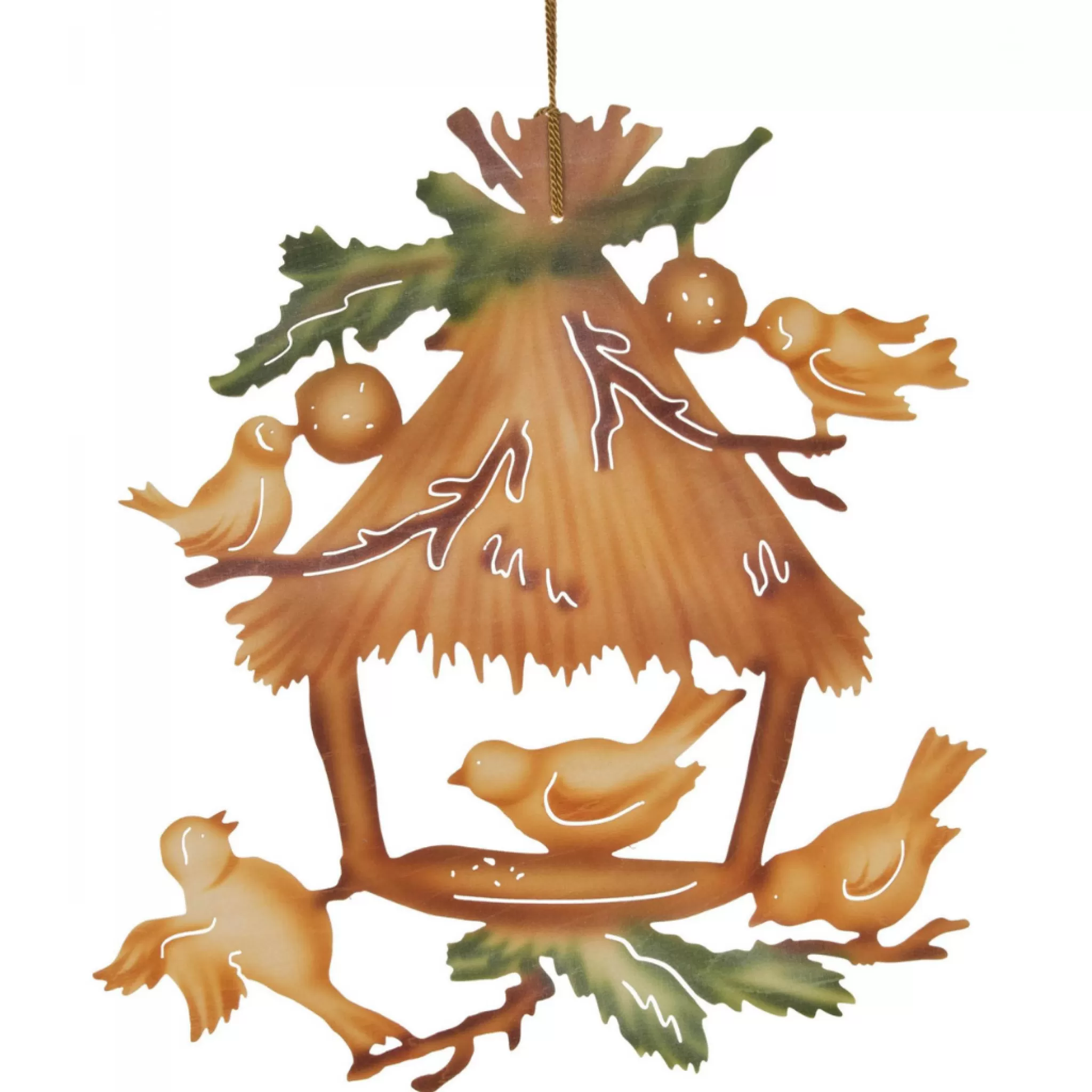 Erzgebirge Handarbeit Window Decoration - Birdhouse